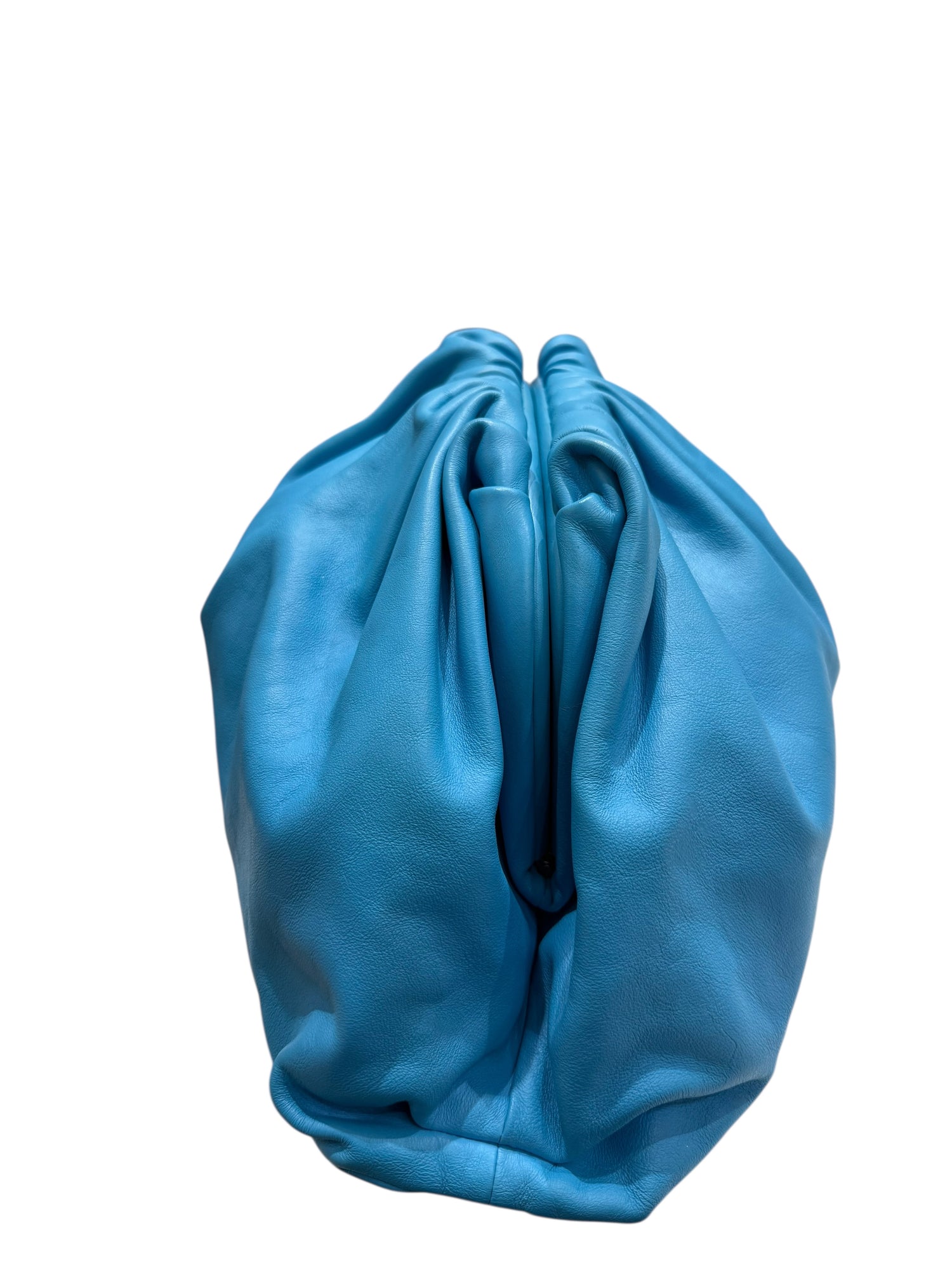 Bottega Veneta - Pouch en cuir d’agneau bleu