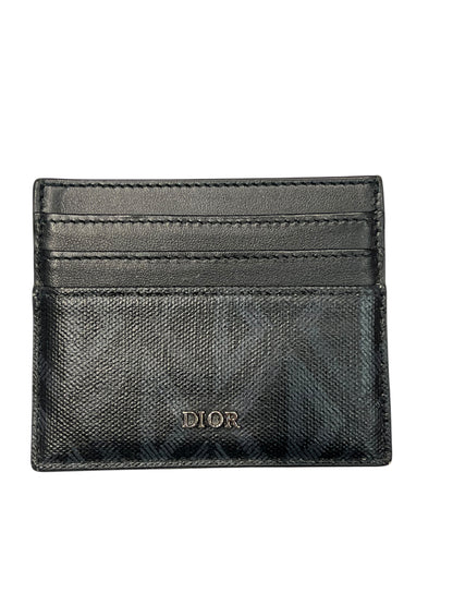Dior / porte-cartes toile enduite noir