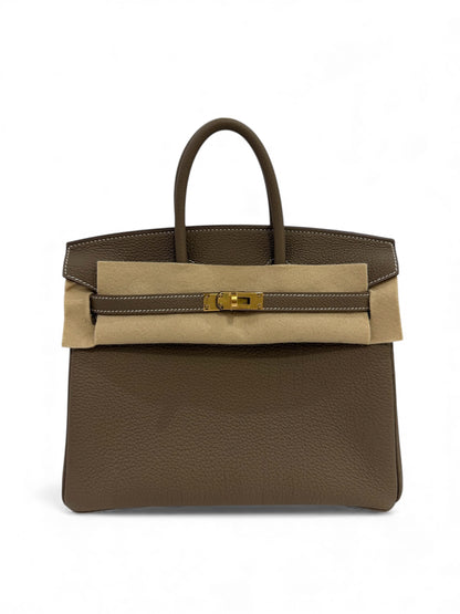 Hermès - Sac Birkin 25 Étoupe