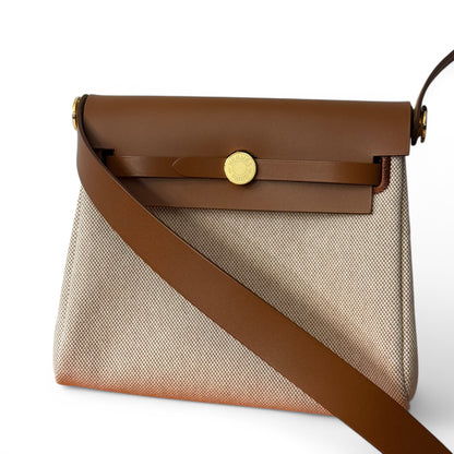 Hermès - Mini Herbag écru-fauve