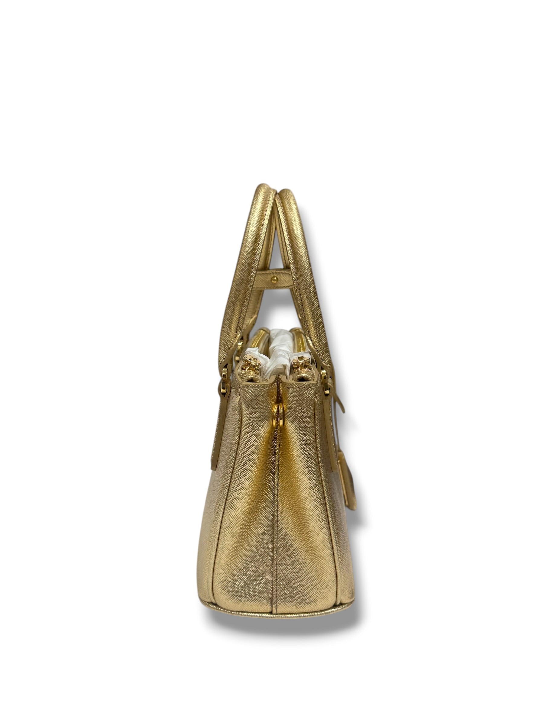 Prada - Sac Galleria mini Doré