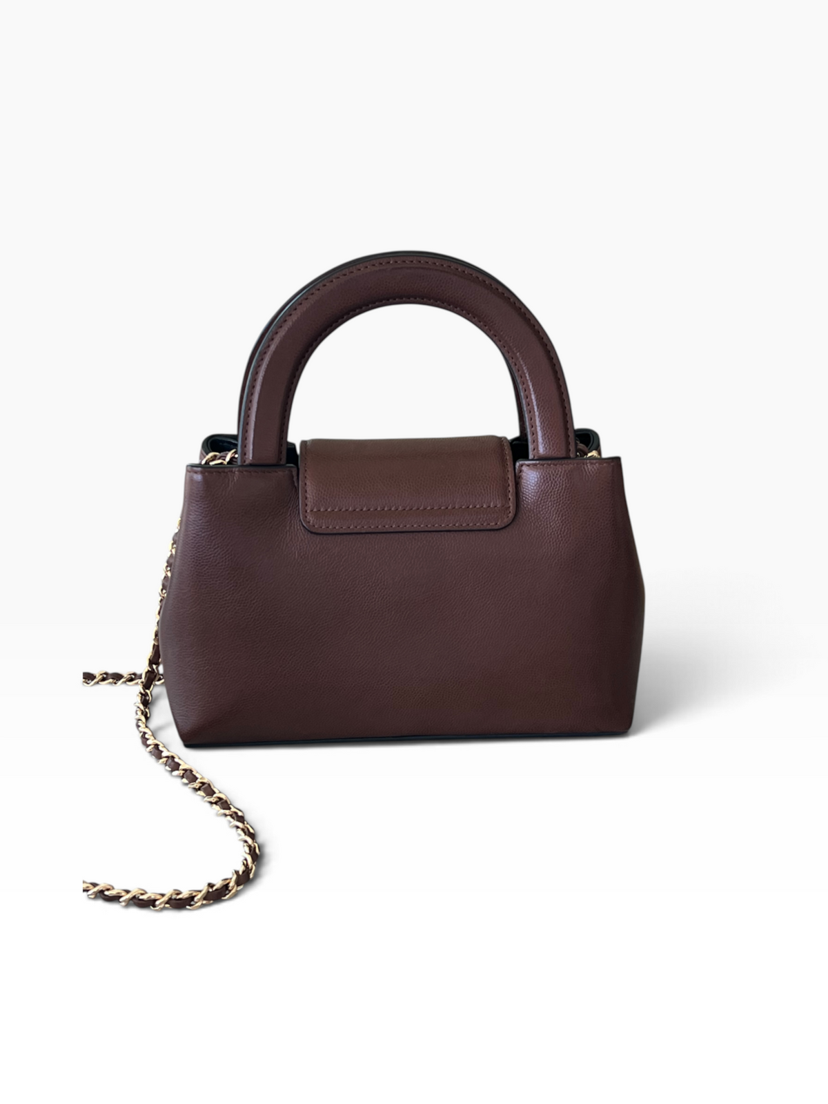 Chanel - sac petit shopping Kelly chocolat