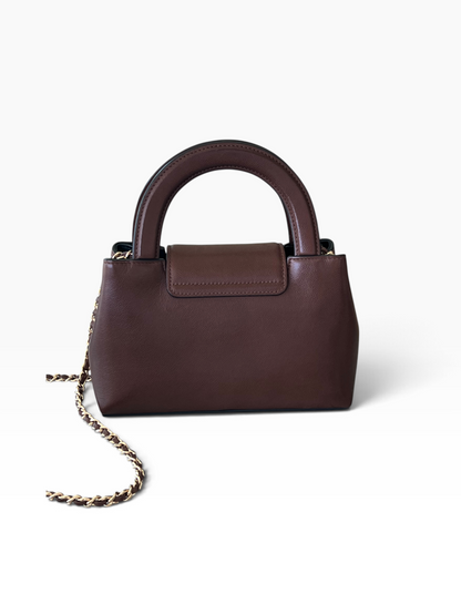Chanel - sac petit shopping Kelly chocolat