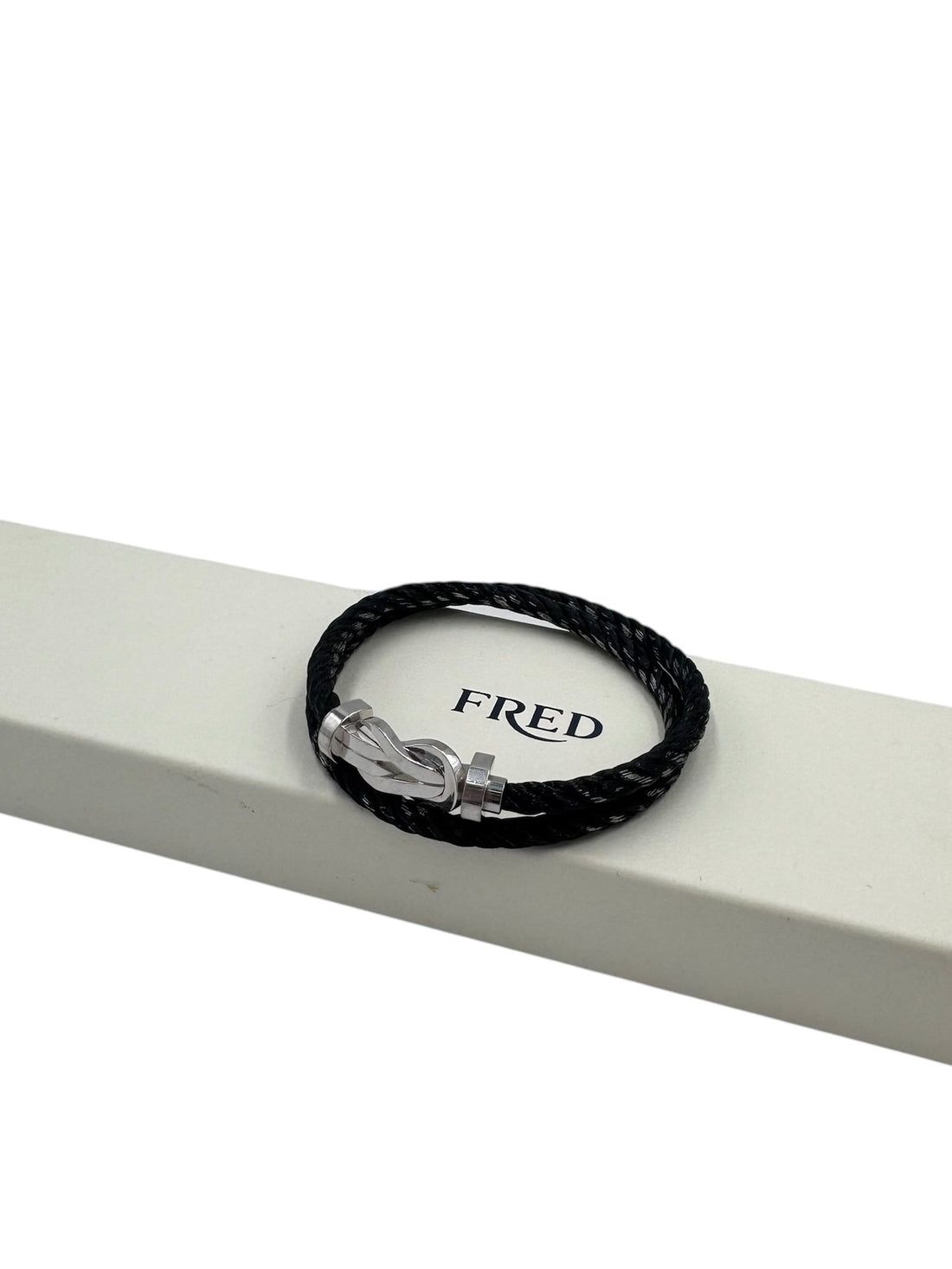 Fred - Bracelet double tour noir T17