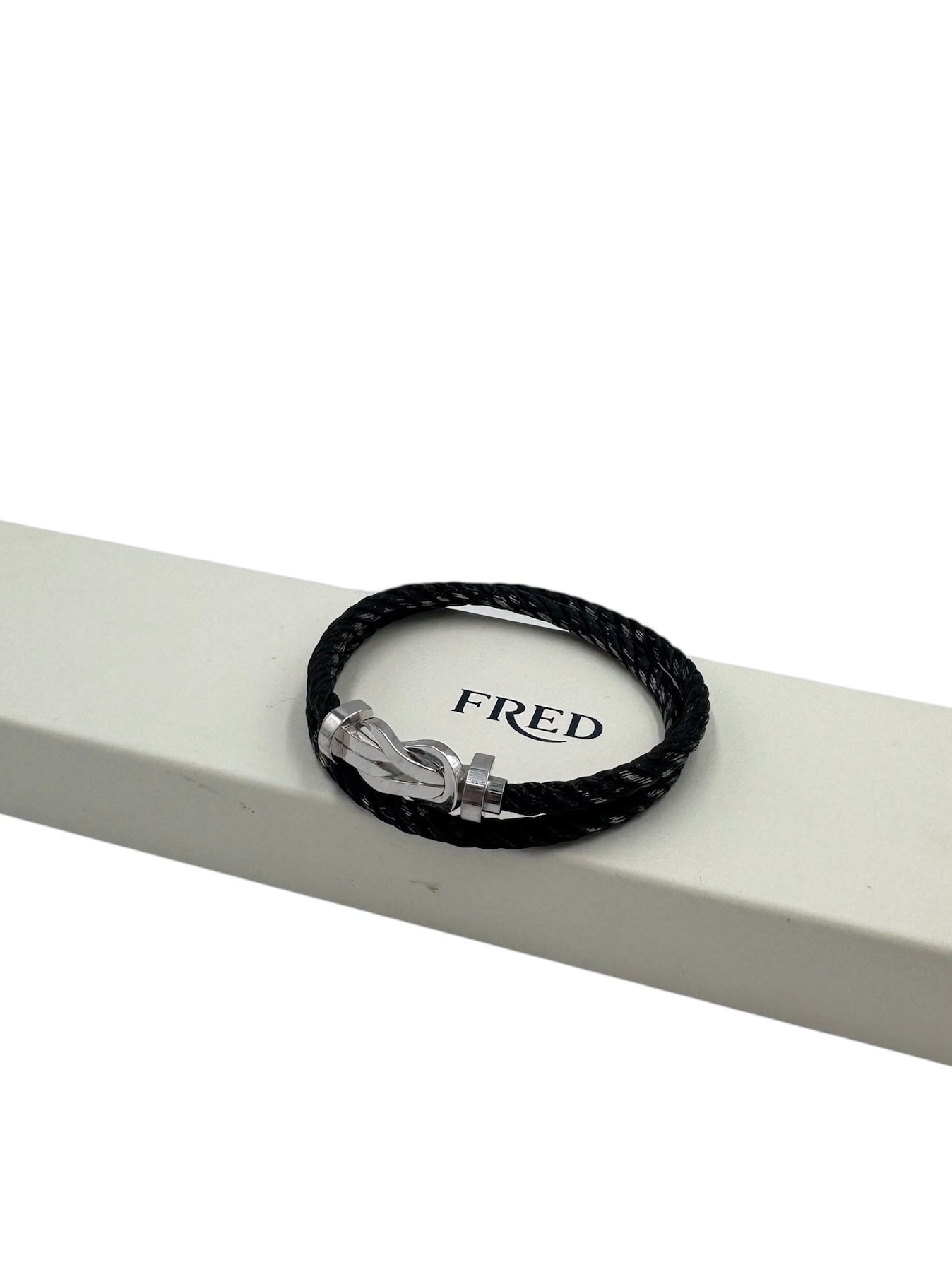 Fred - Bracelet double tour noir T17