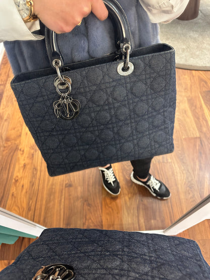 Dior - Lady Dior GM denim bag