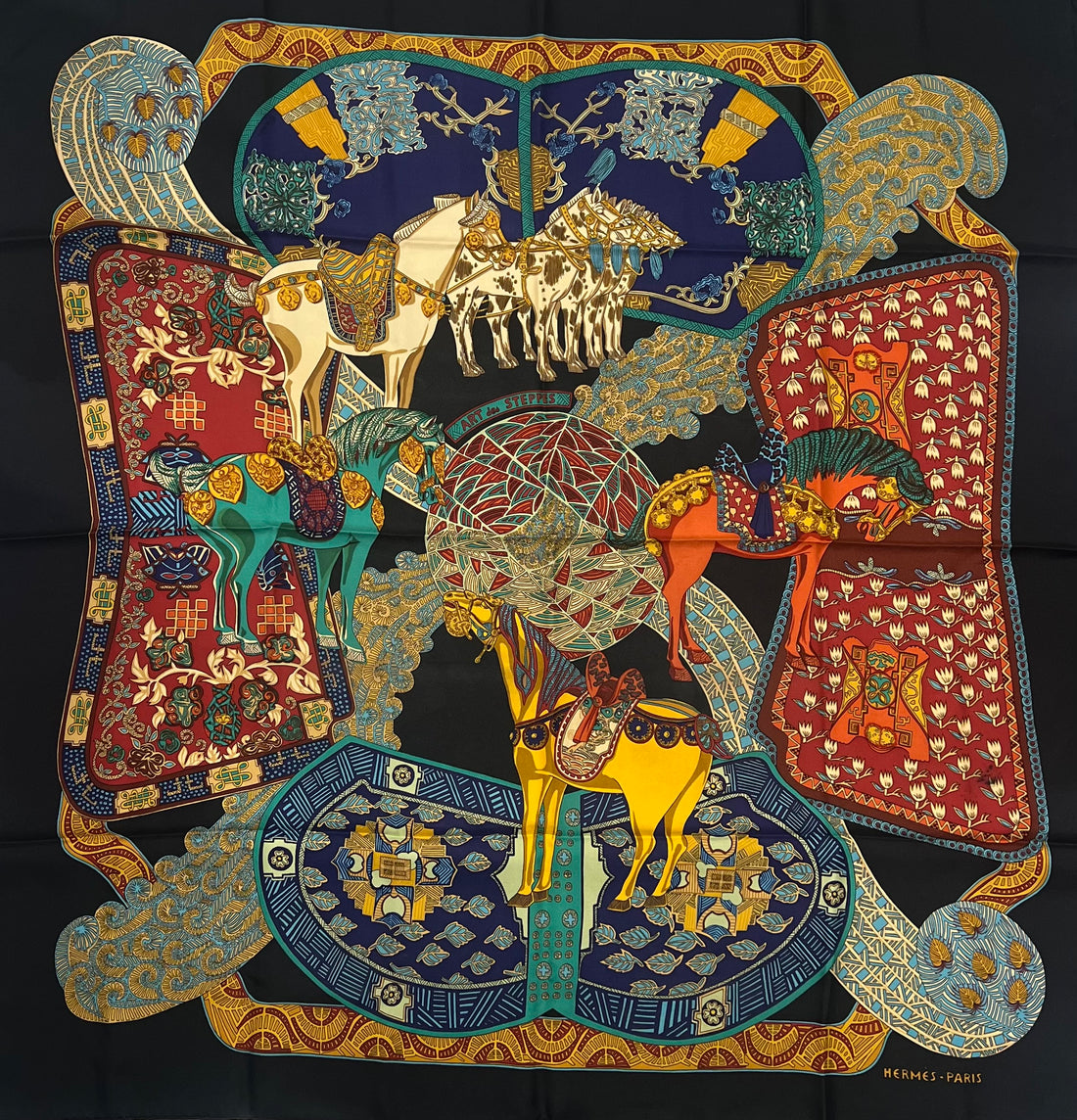 Hermès - Carré 90 "Art des Steppes"