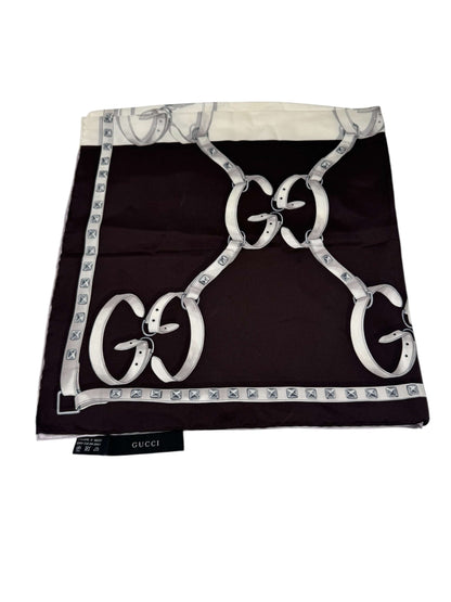 Gucci - Carré en Soie Motif Equestre