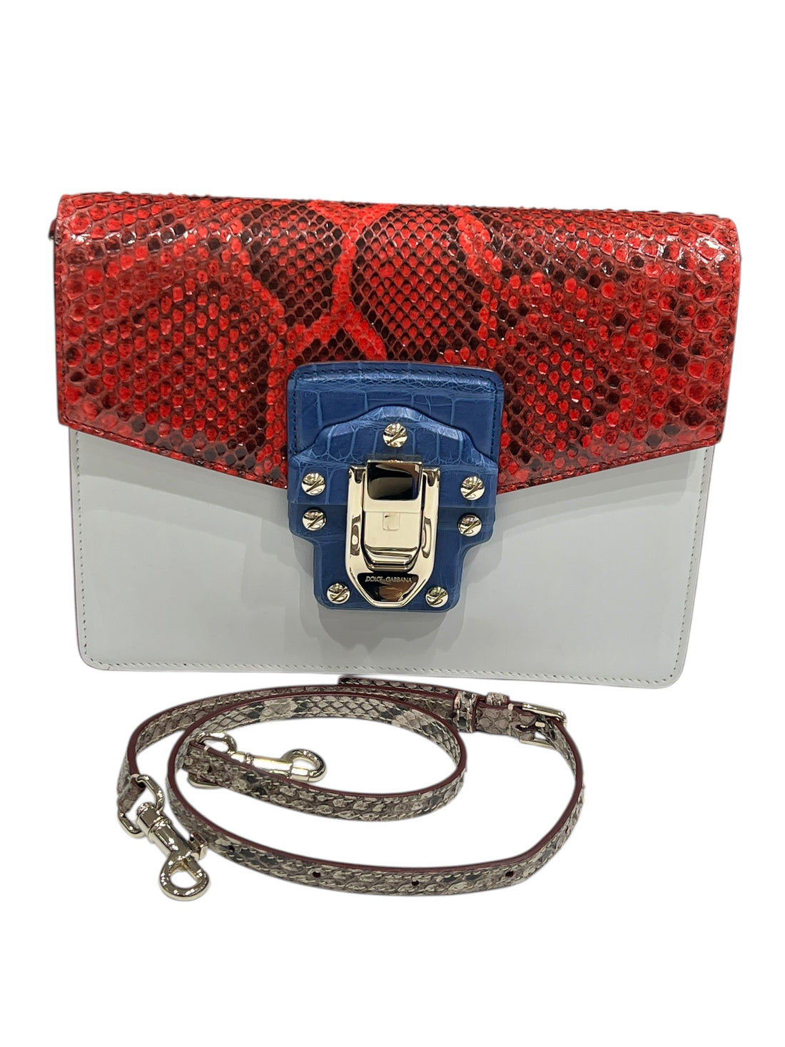 Dolce Gabbana - sac lucia bleu blanc rouge