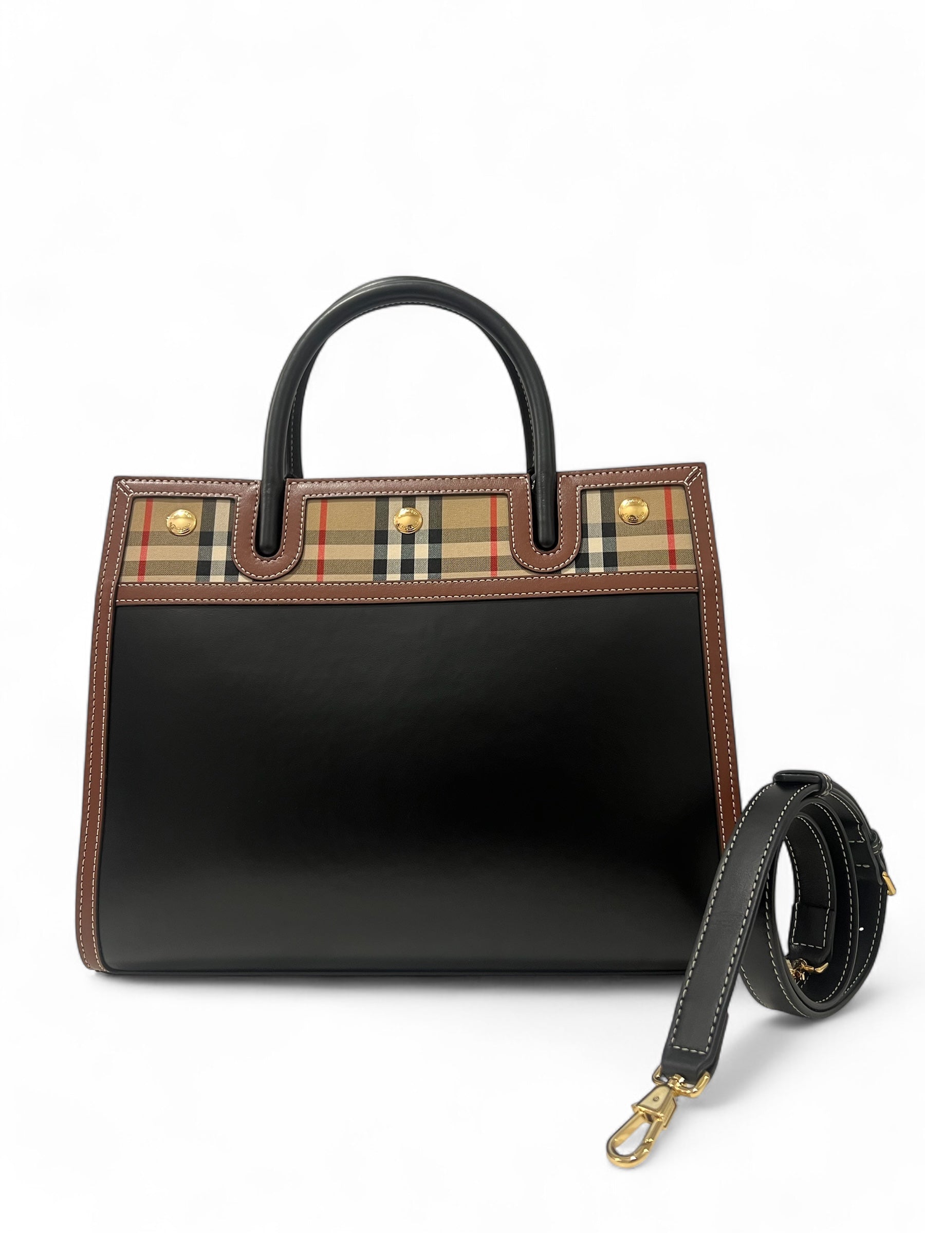 Burberry - Schwarze Titeltasche