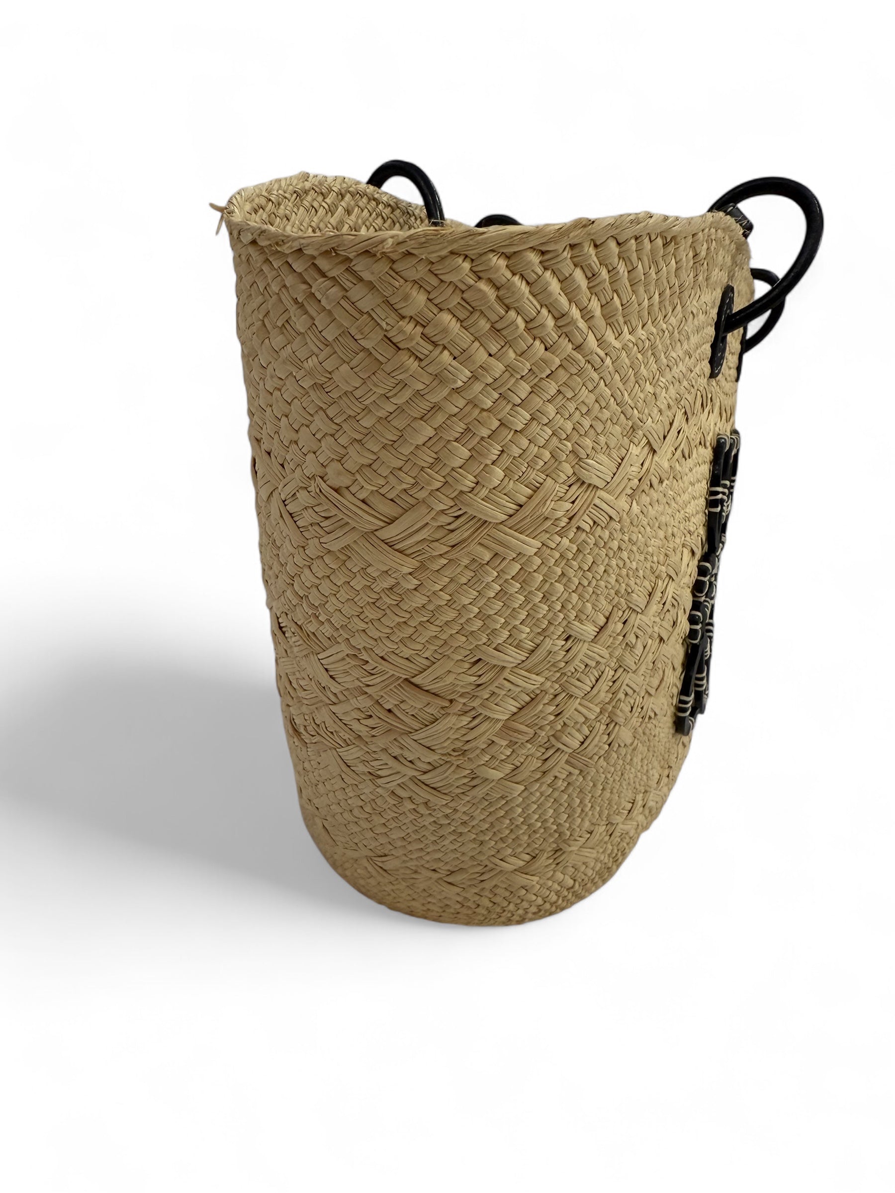 Loewe - Kleine Korbtasche Anagramm schwarz