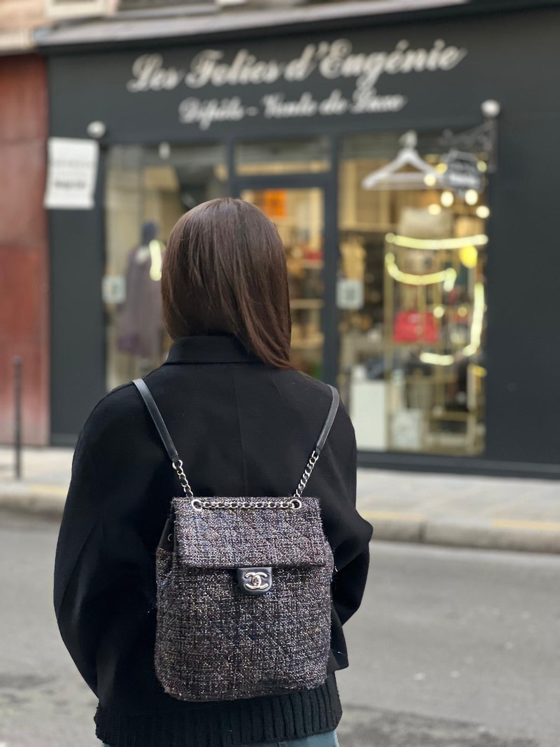 Chanel - Tweed backpack
