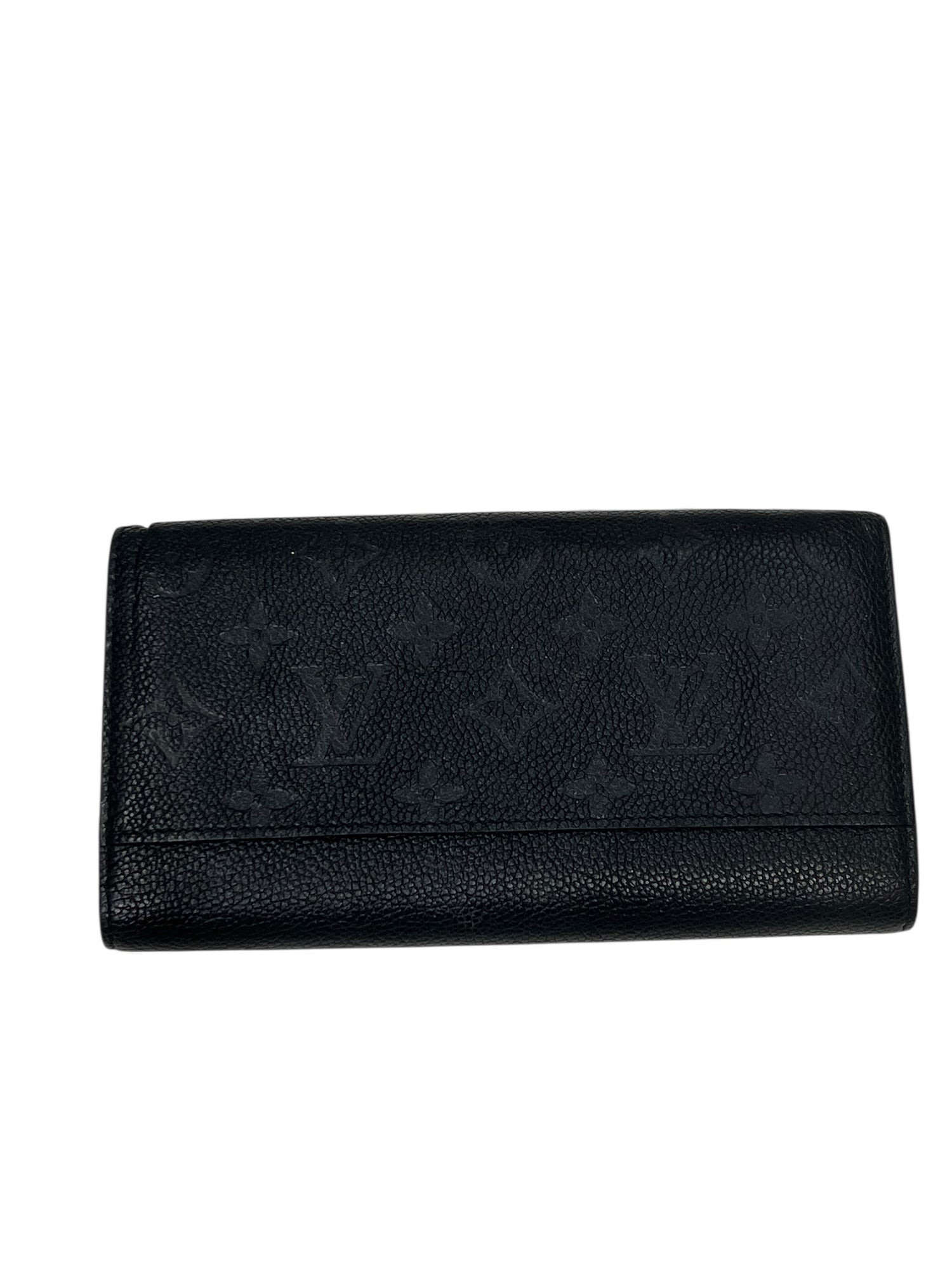 Louis Vuitton - portefeuille Sarah cuir empreinte noir