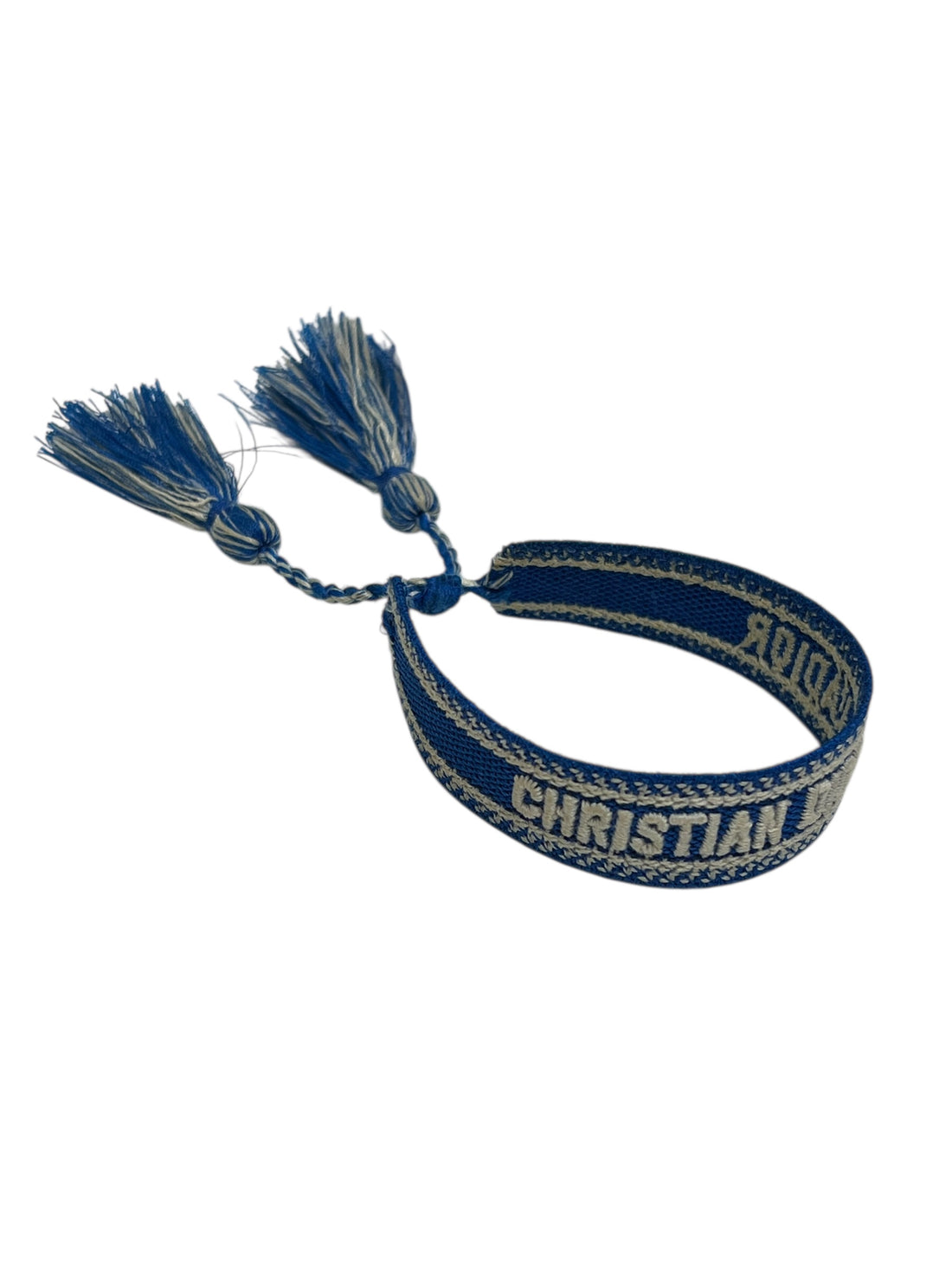 Dior - bracelet coton bleu
