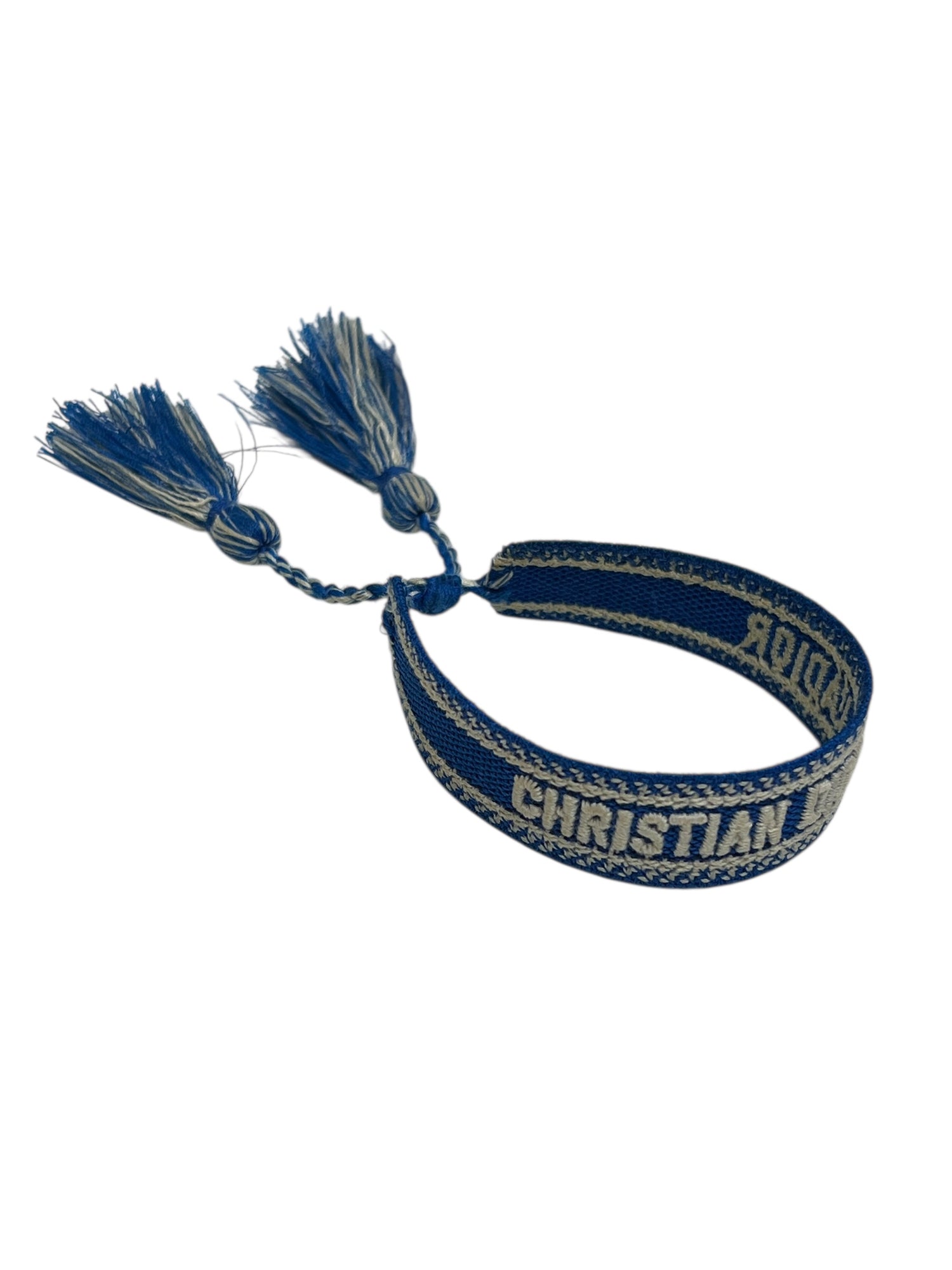 Dior - bracelet coton bleu