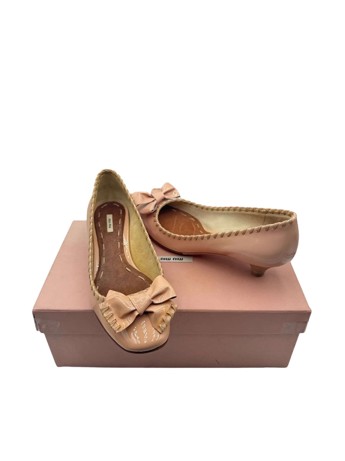 Miu Miu - Escarpin rose poudré T36