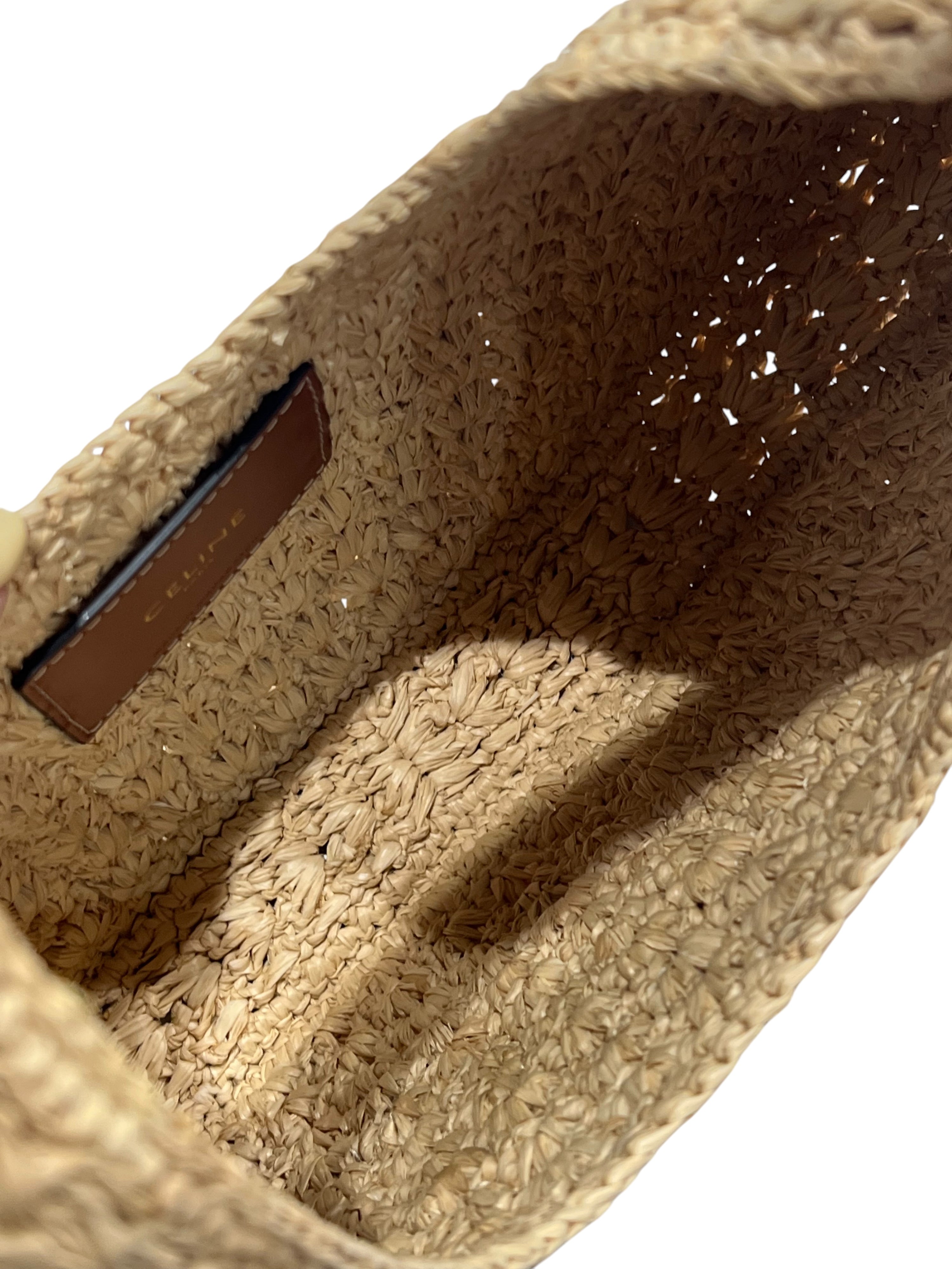 Céline – Hobo-Tasche aus Raphia, mittelgroß