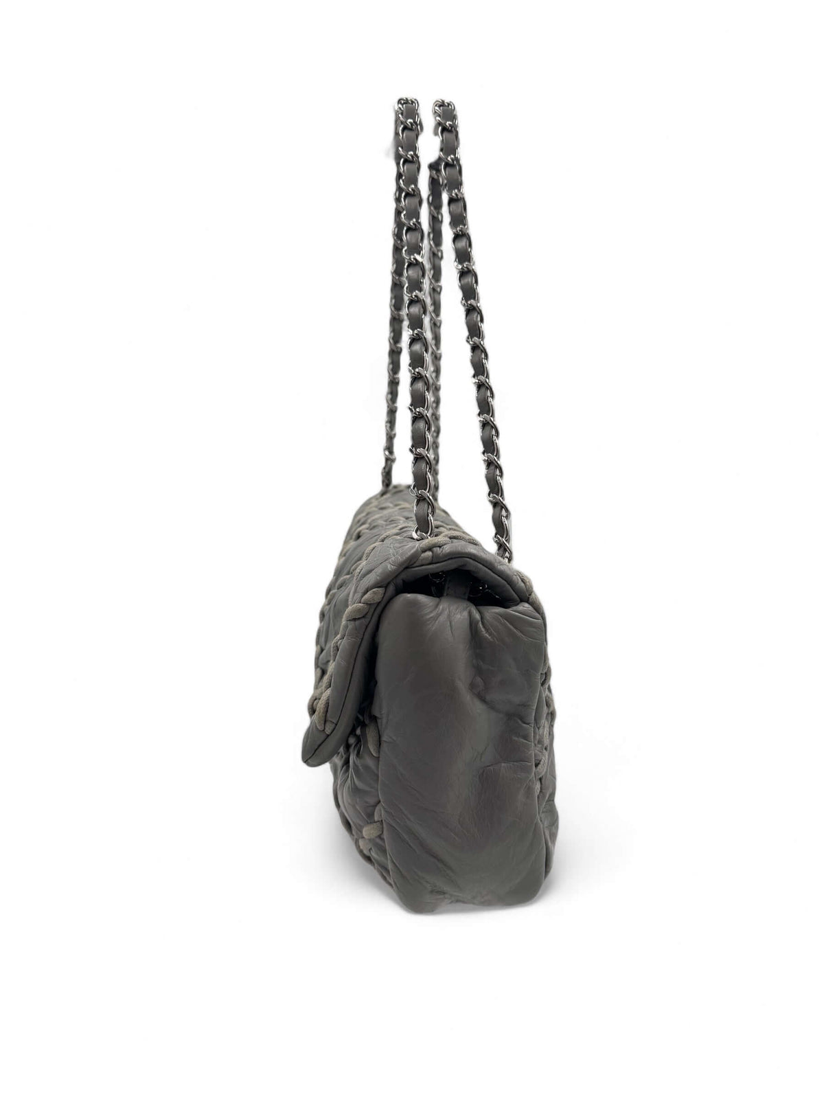 Chanel - Timeless Tasche aus grauem Leder