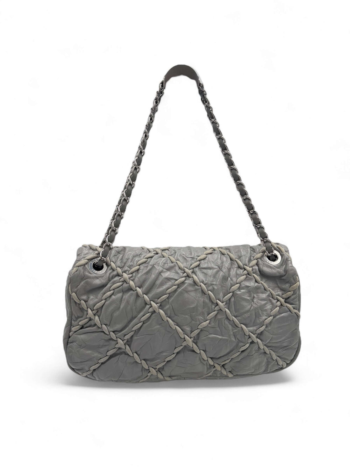Chanel - Timeless Tasche aus grauem Leder
