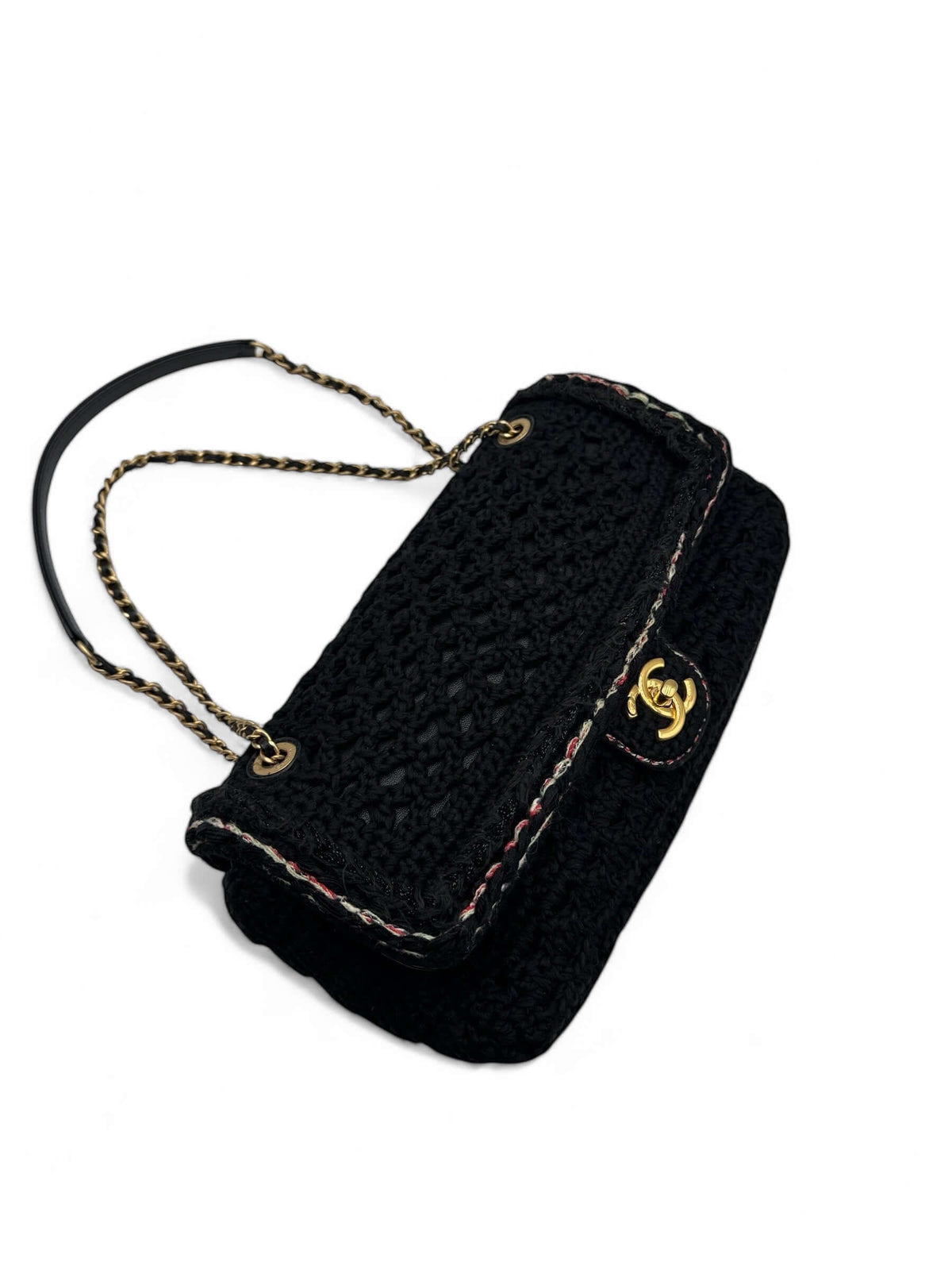 Chanel - Schwarze Häkeltasche