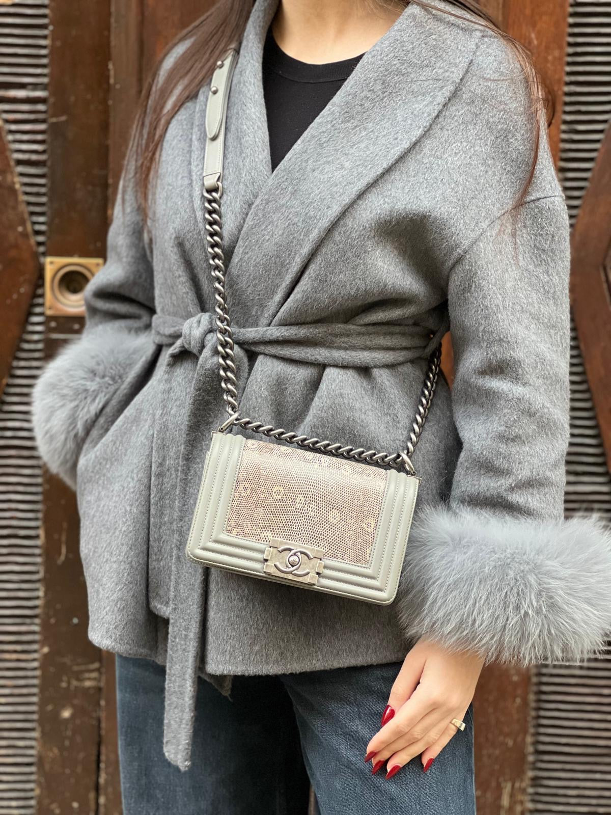 Chanel - Kleine Jungen-Tasche aus Eidechsenleder