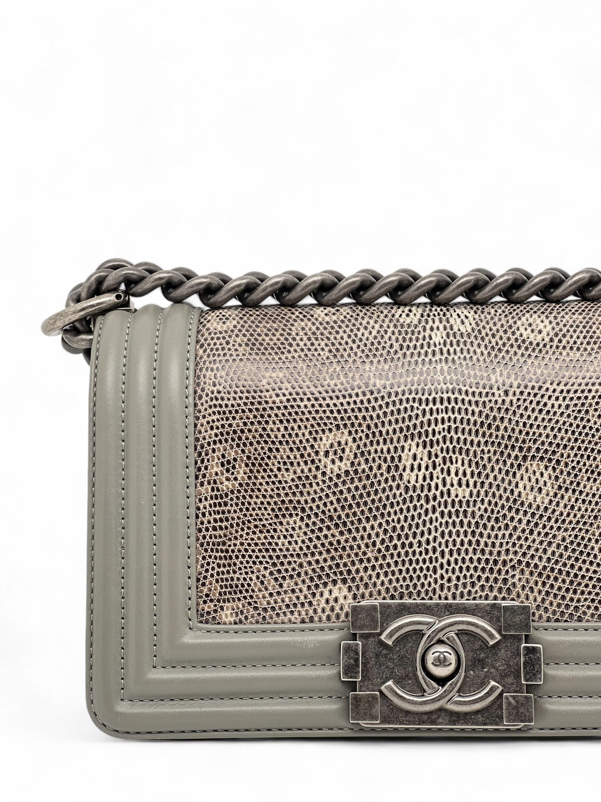 Chanel - Kleine Jungen-Tasche aus Eidechsenleder