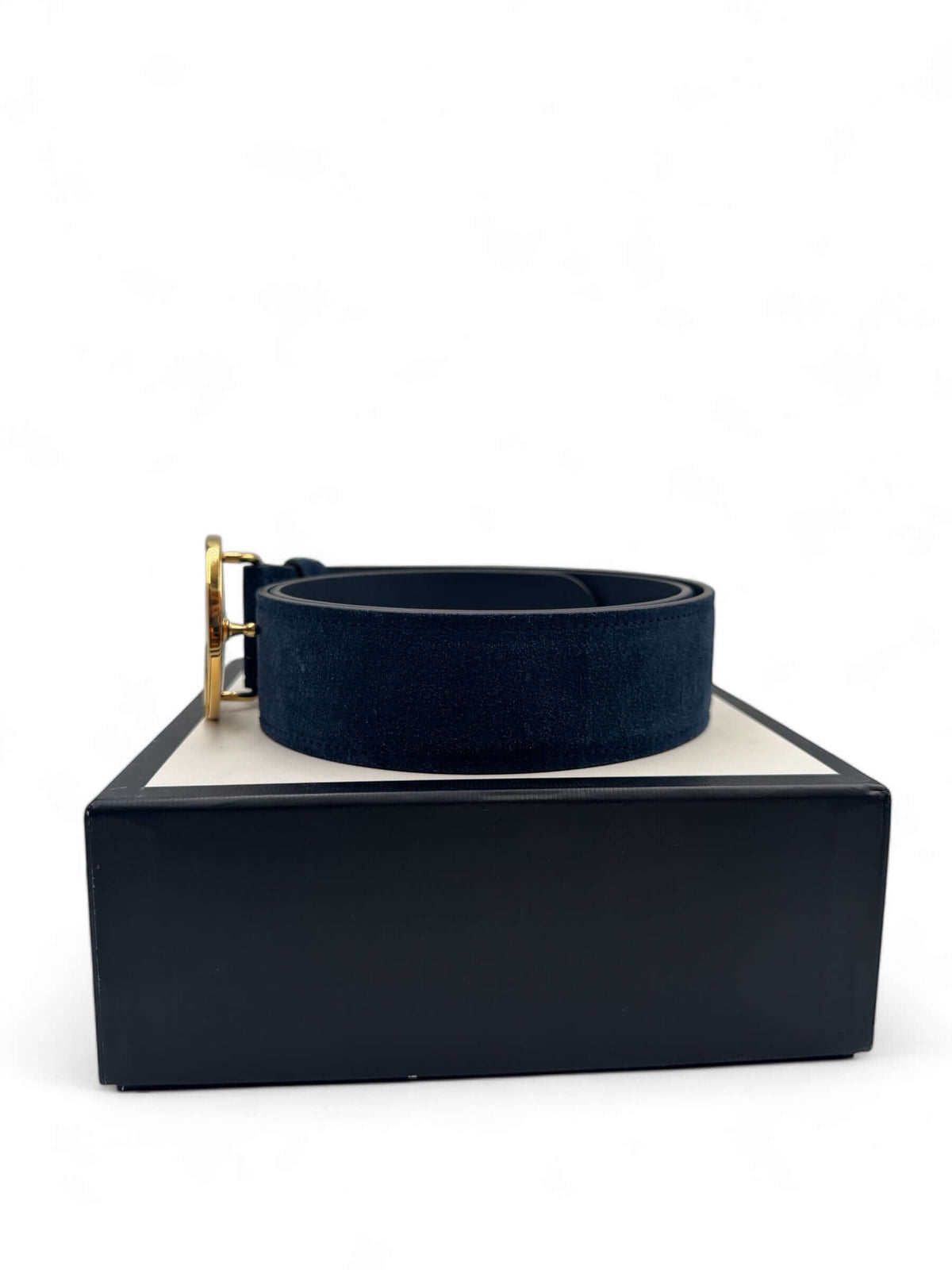 Gucci - Navy Blondie belt size 85