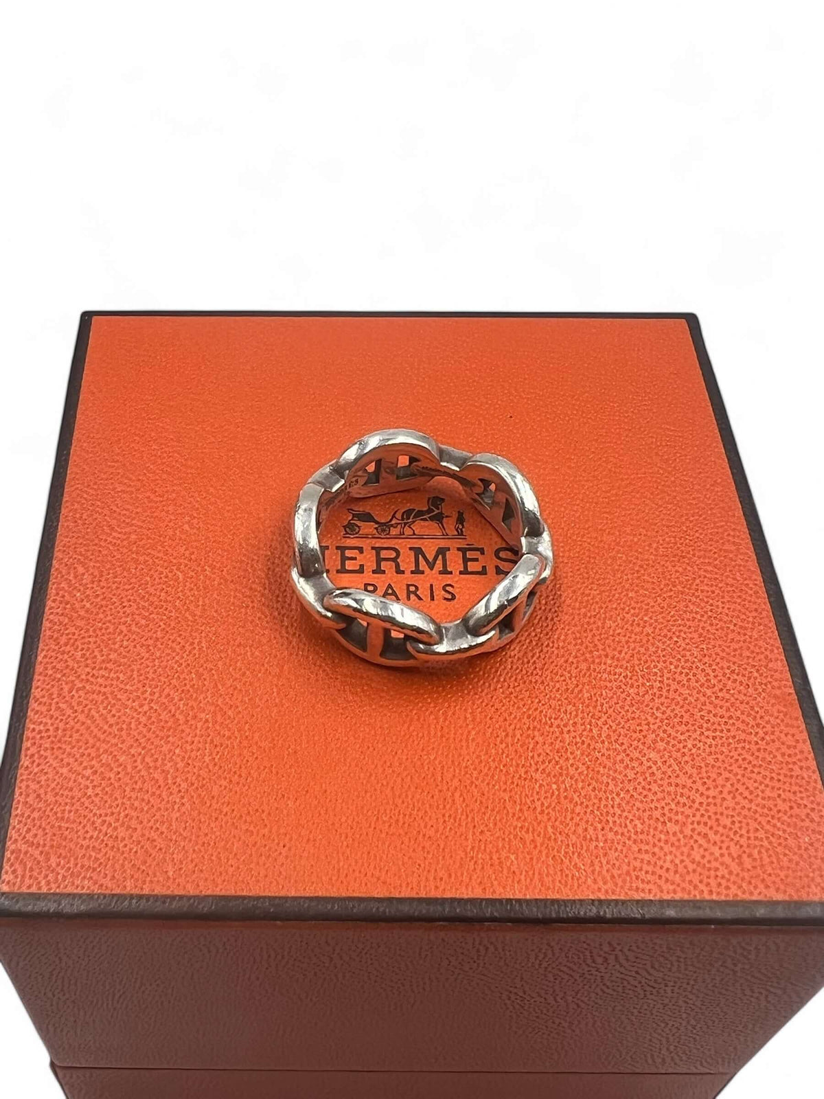 Hermès - Anello catena d’ancora T54