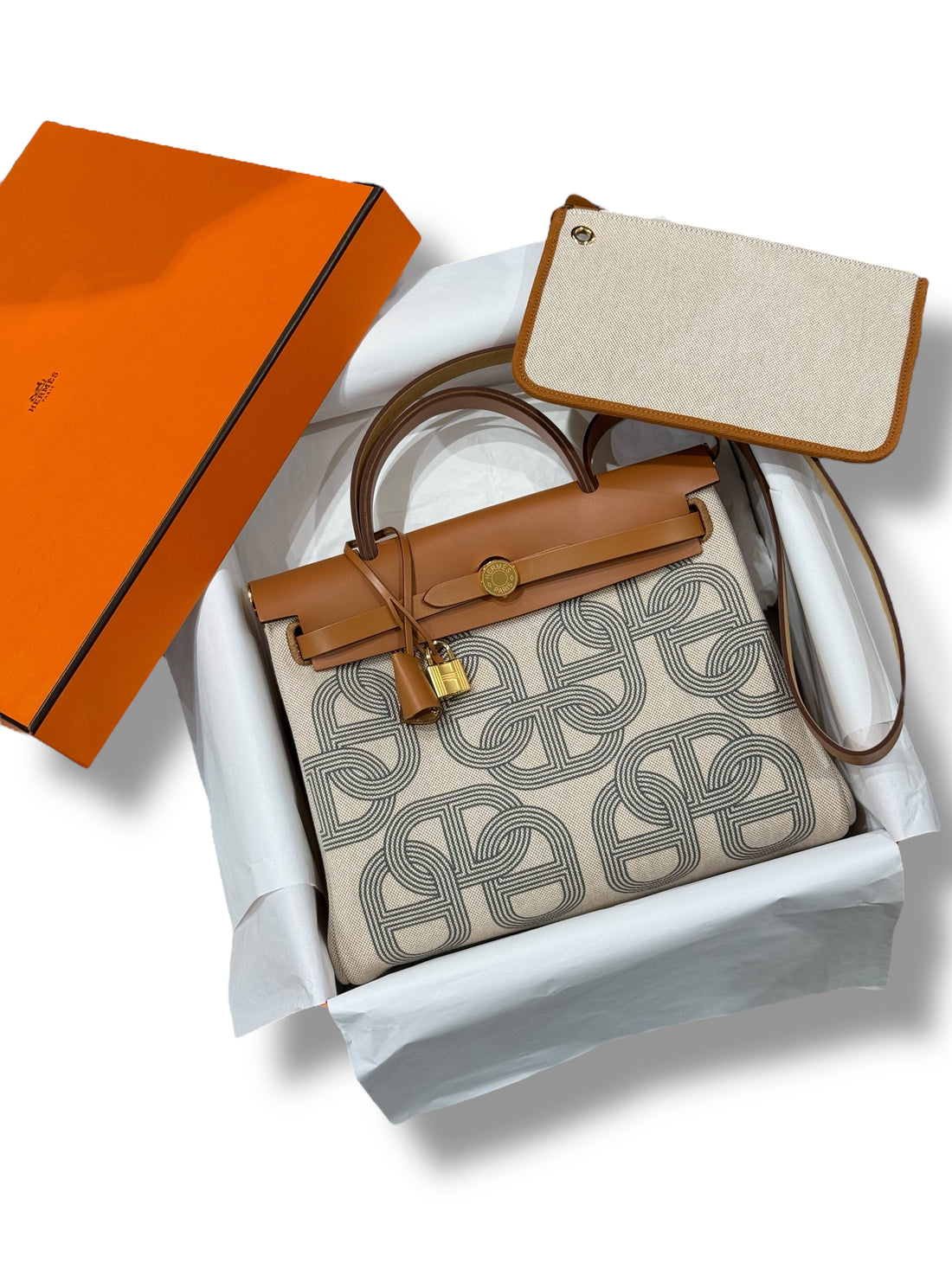 Hermès - Sac Herbag Zip 31 Chaîne d’ancre