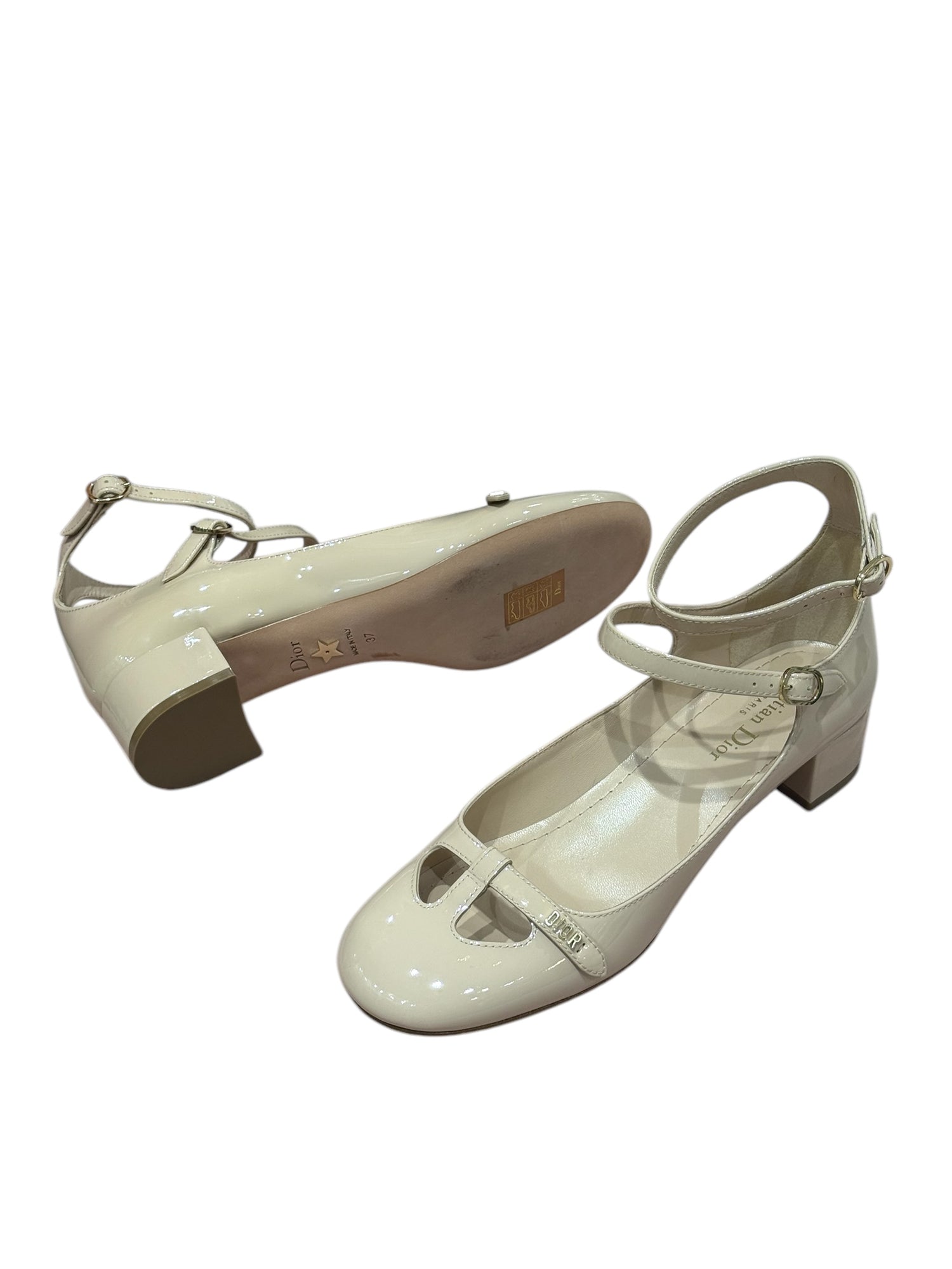 Dior - Ballerinas Mary-Jane Lack nude T36,5