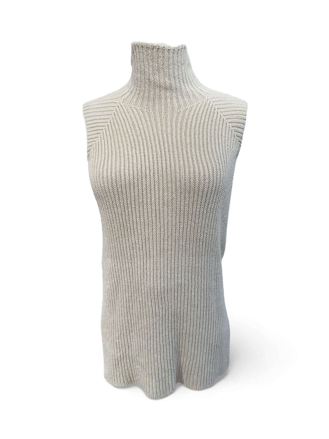 Hermès - Pull sans manche col cheminé TM