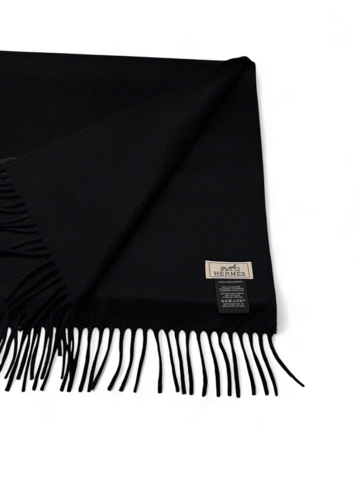 Hermès - Sciarpa in cashmere "Wild Horses" Nero