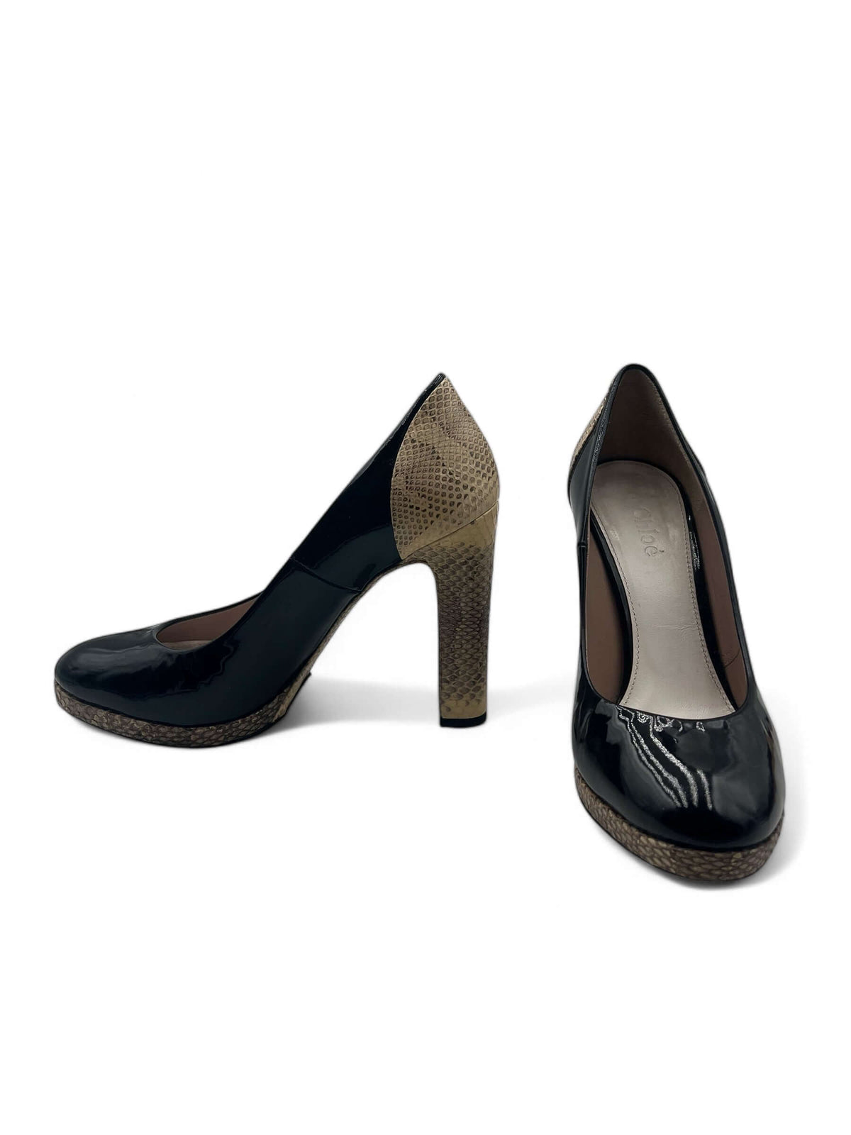 Chloé - Black Patent Leather Pumps, Size 37