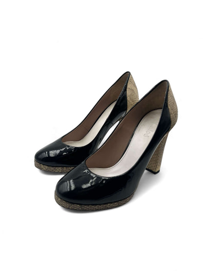 Chloé - Escarpins noir vernis T37