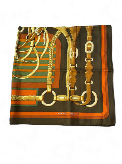 Hermès - Carré de soie 90 &quot;Coaching&quot;