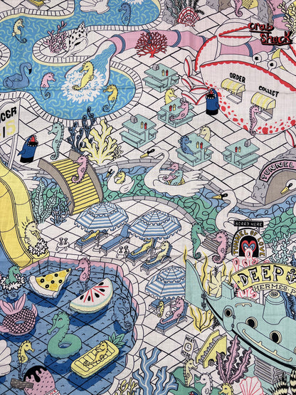 Hermès - Châle 140 "Splash Park"