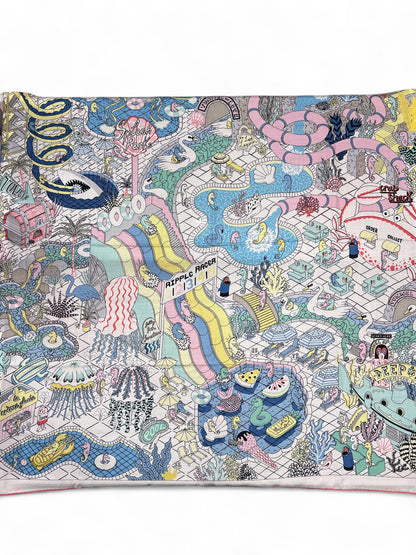 Hermès - Châle 140 "Splash Park"