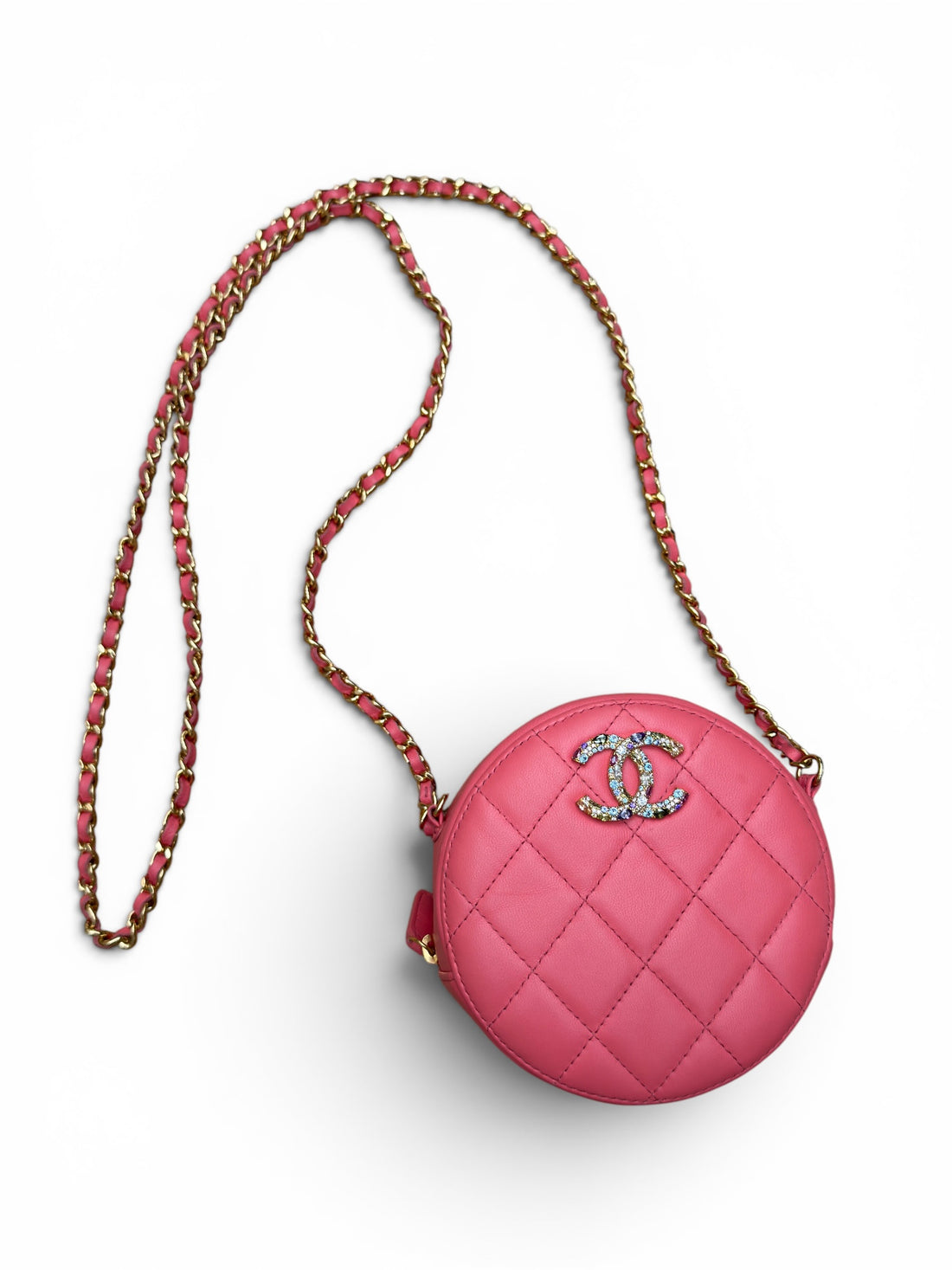 Chanel – kleine runde Vanity-Tasche, limitierte Edition