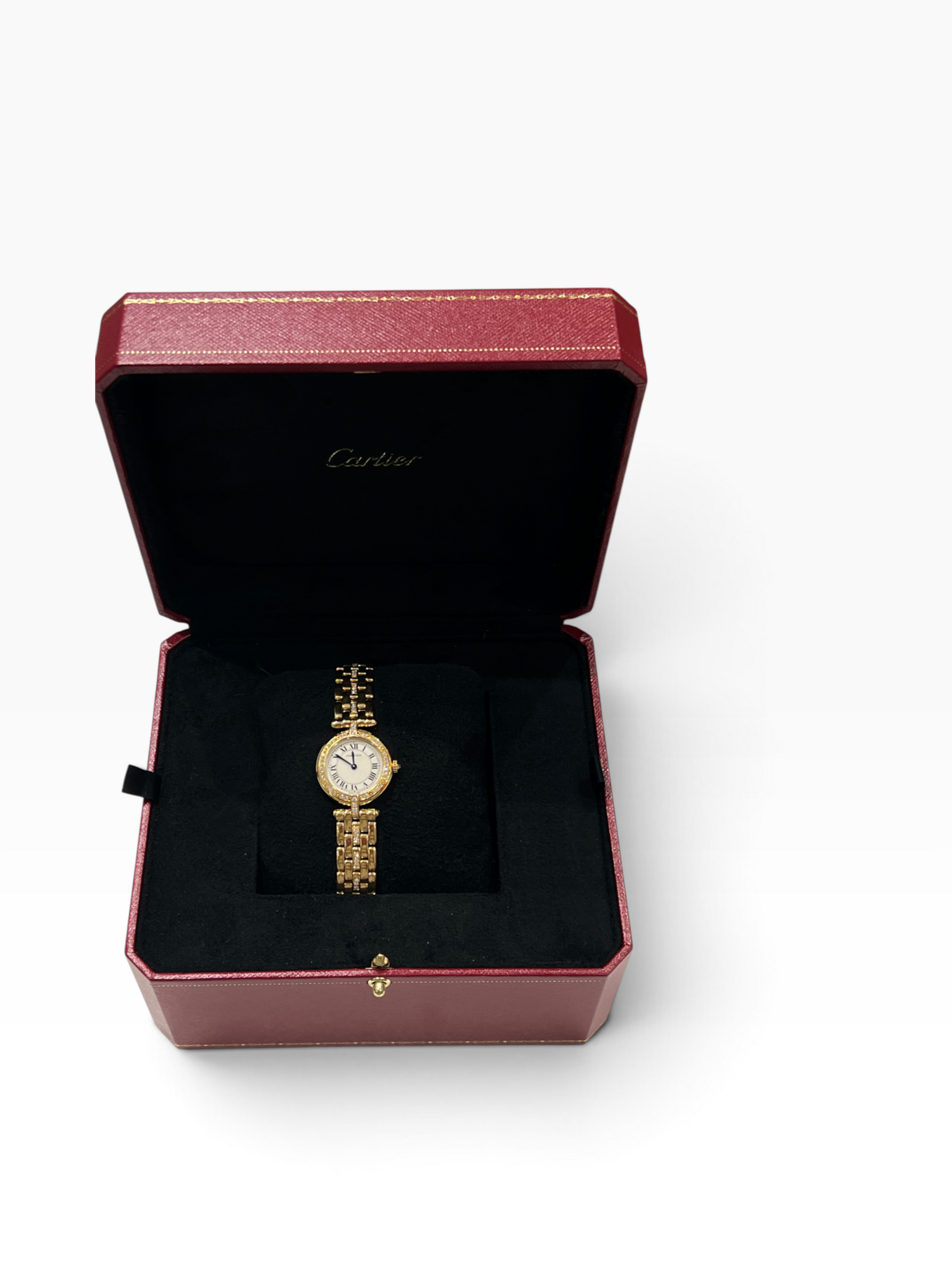 Cartier - montre panthère Vendôme full or jaune et diamants
