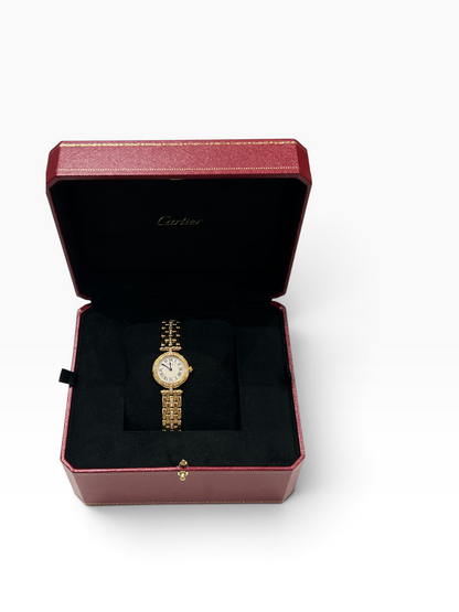 Cartier - montre panthère Vendôme full or jaune et diamants