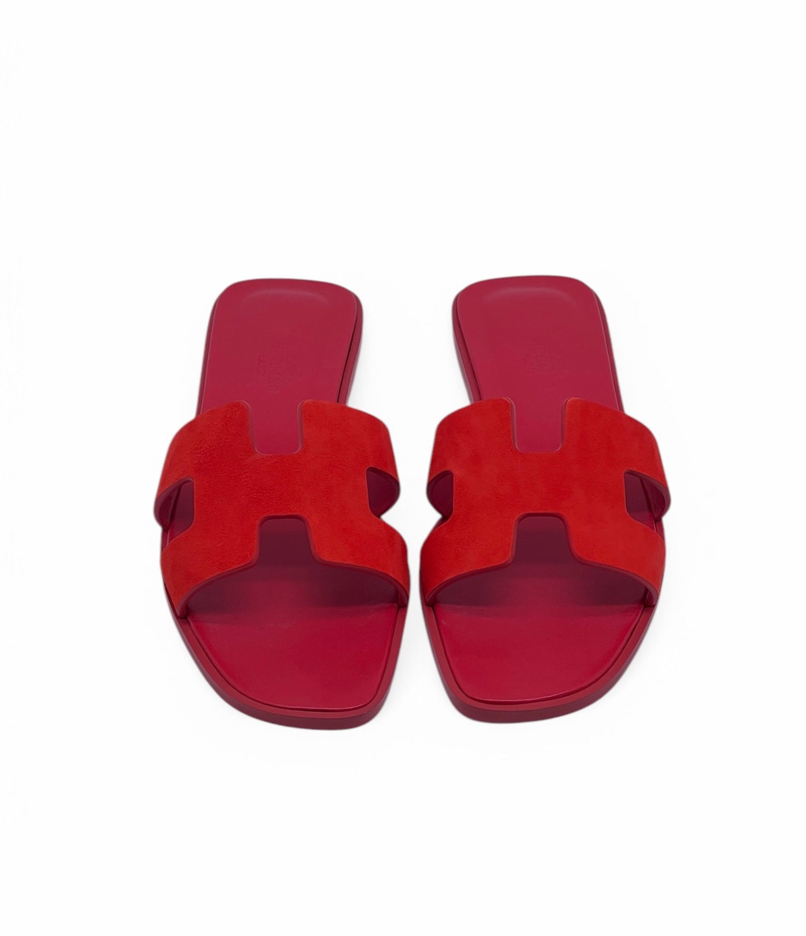 Hermès - Sandale Oran Rot Granatapfel T36