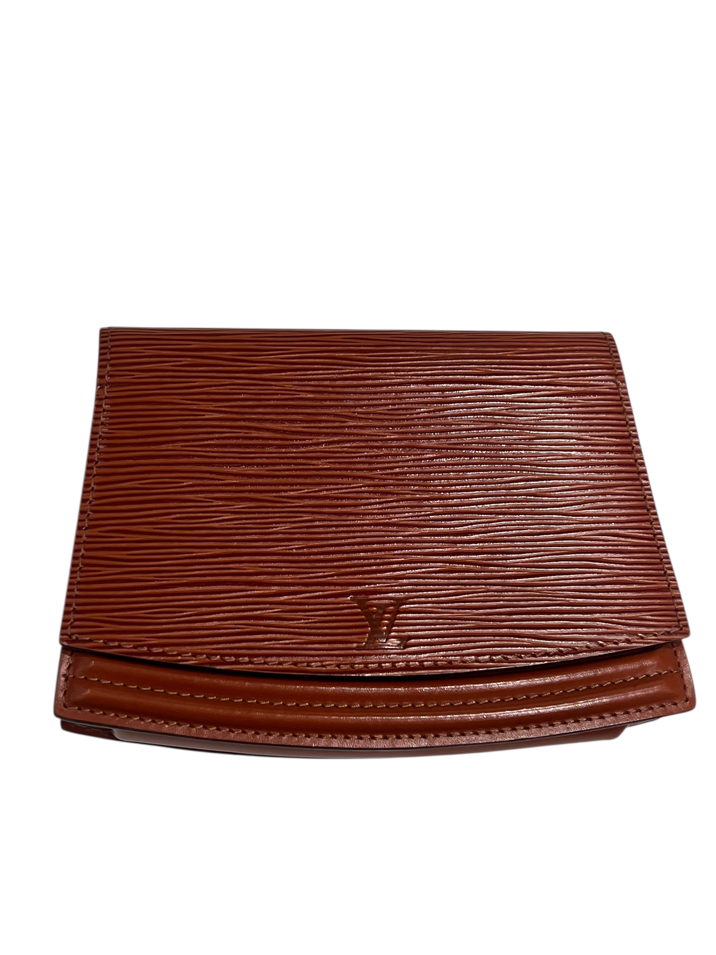 Louis Vuitton - Güreltasche aus rötlich genarbtem Leder