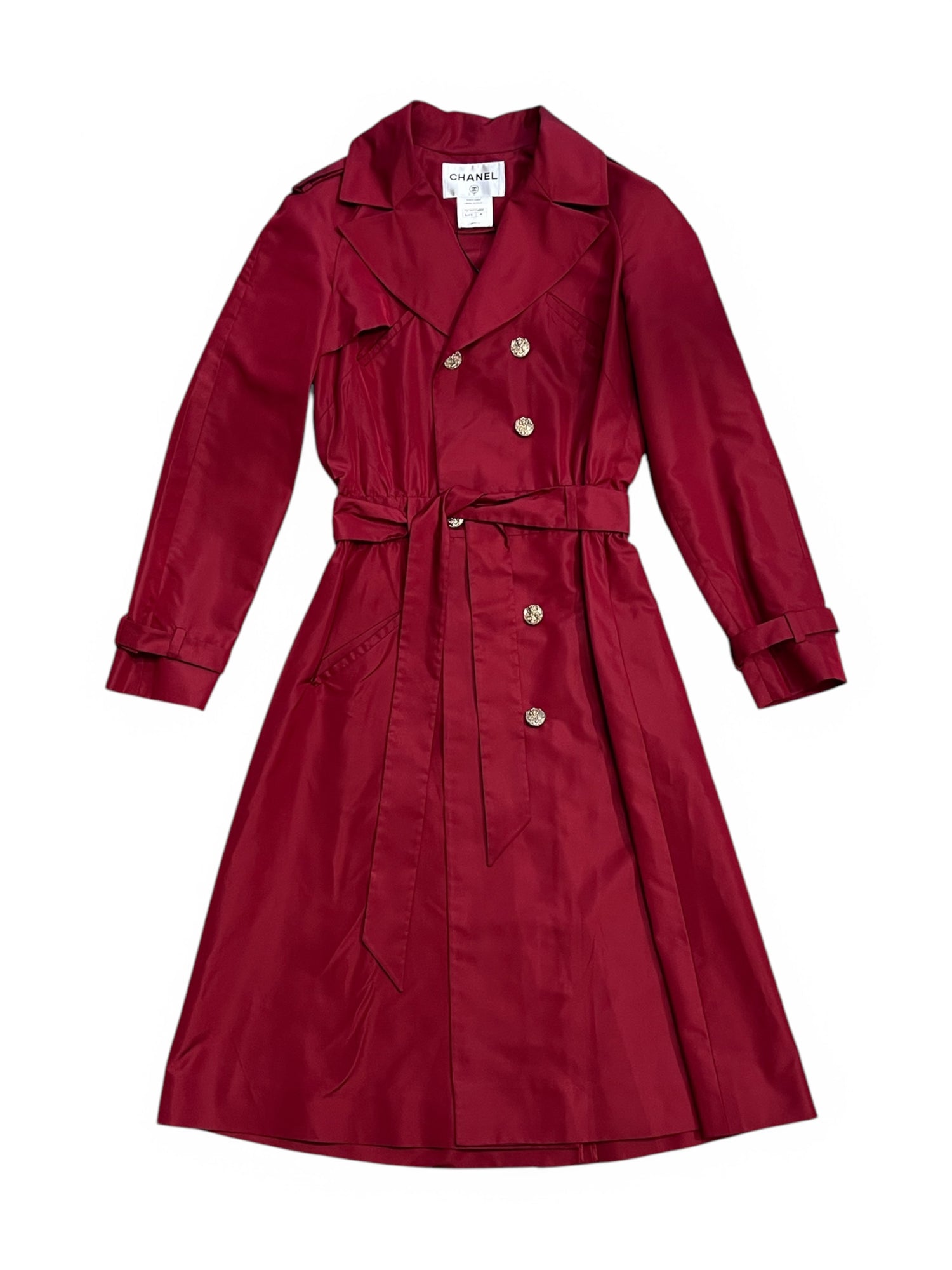 Chanel - Trenchcoat aus Seide T38