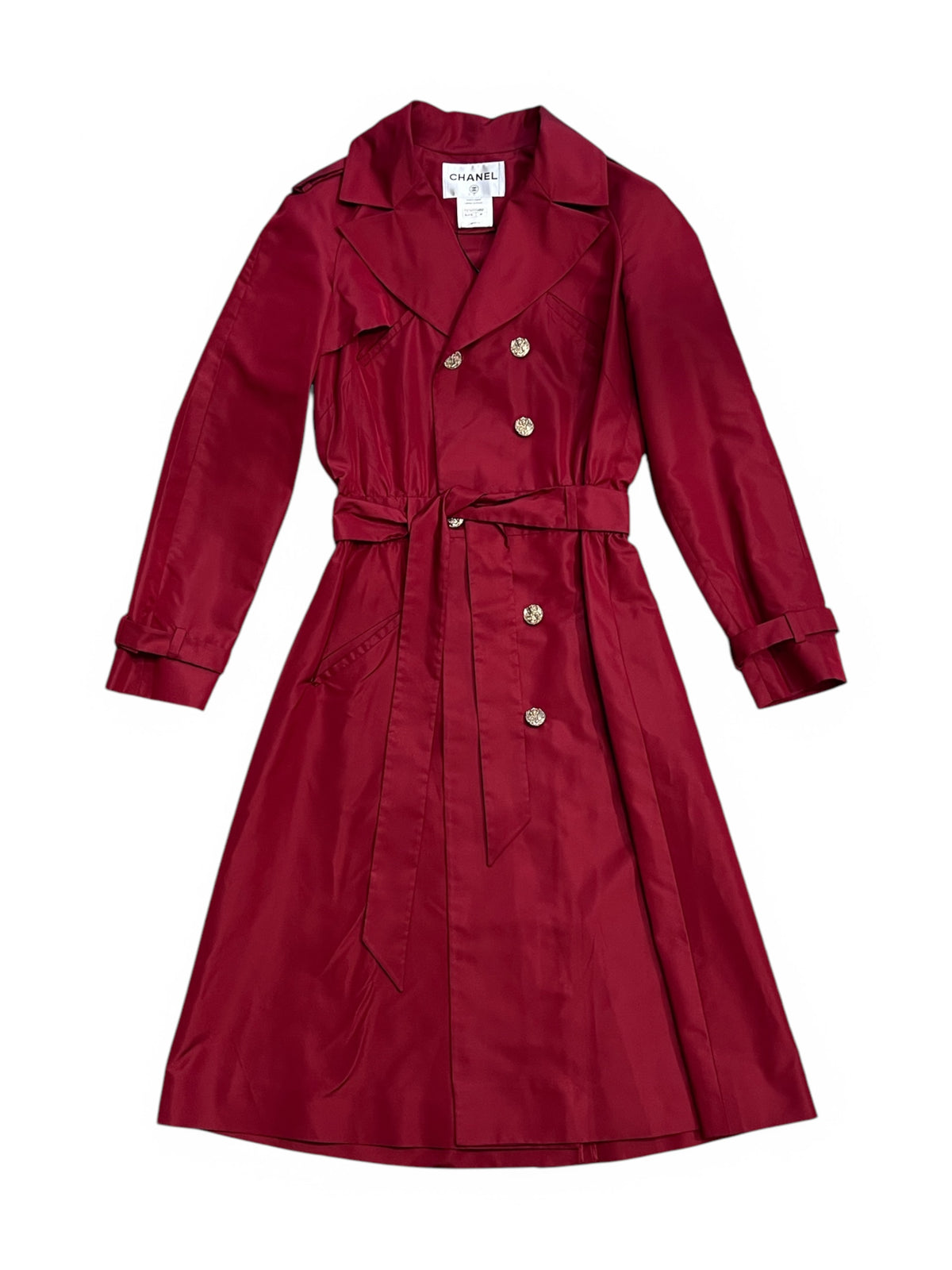 Chanel - Trench-coat en soie T38
