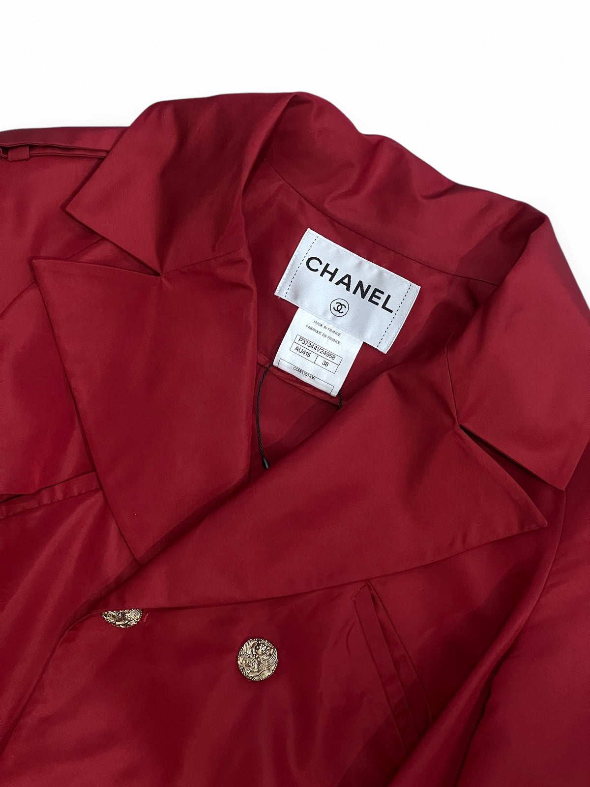 Chanel - Trench-coat en soie T38