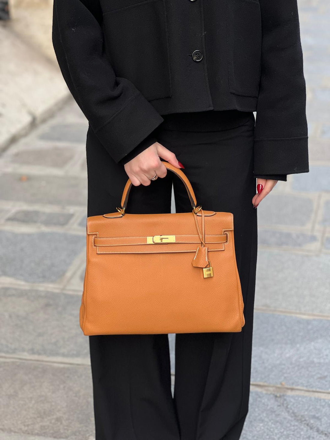 Hermès - Sac Kelly 35 Toffee  2018