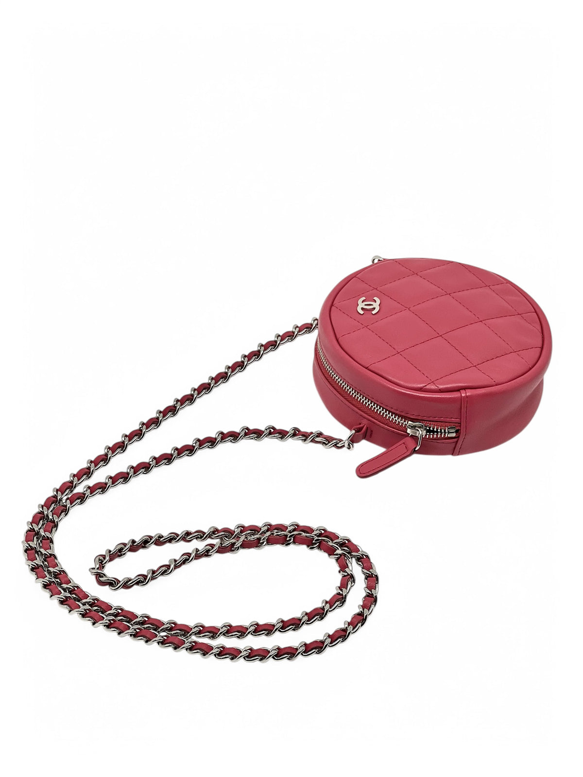 Chanel - Sac Round an Kette Rose