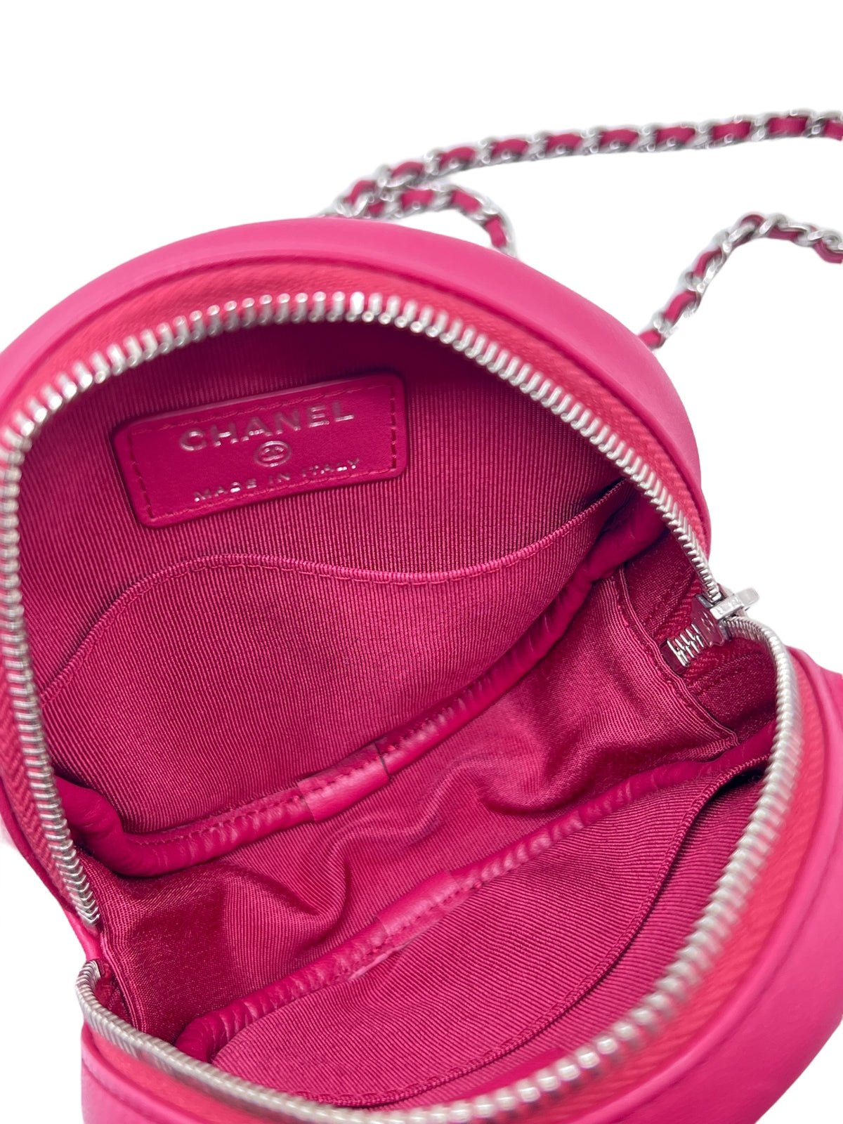 Chanel - Sac Round an Kette Rose