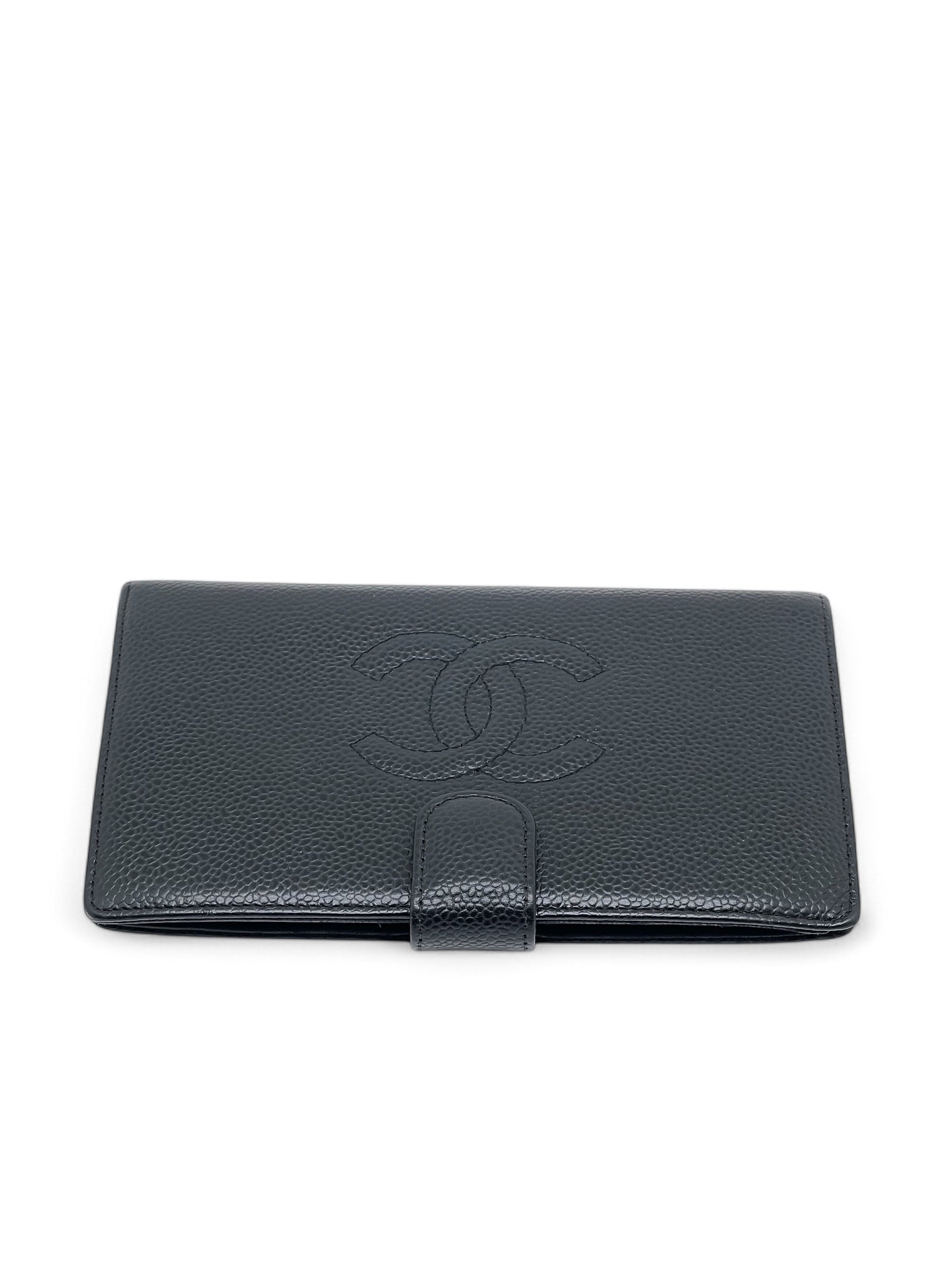 Chanel - Portefeuille cuir caviar