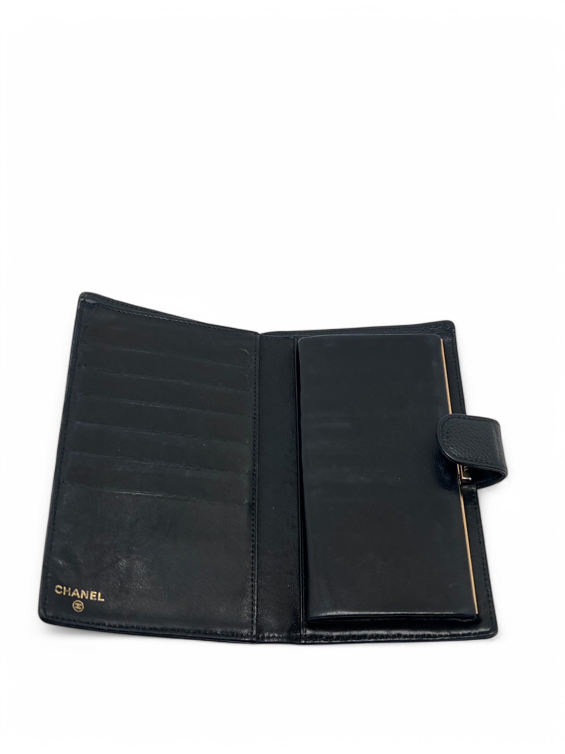 Chanel - Portefeuille cuir caviar